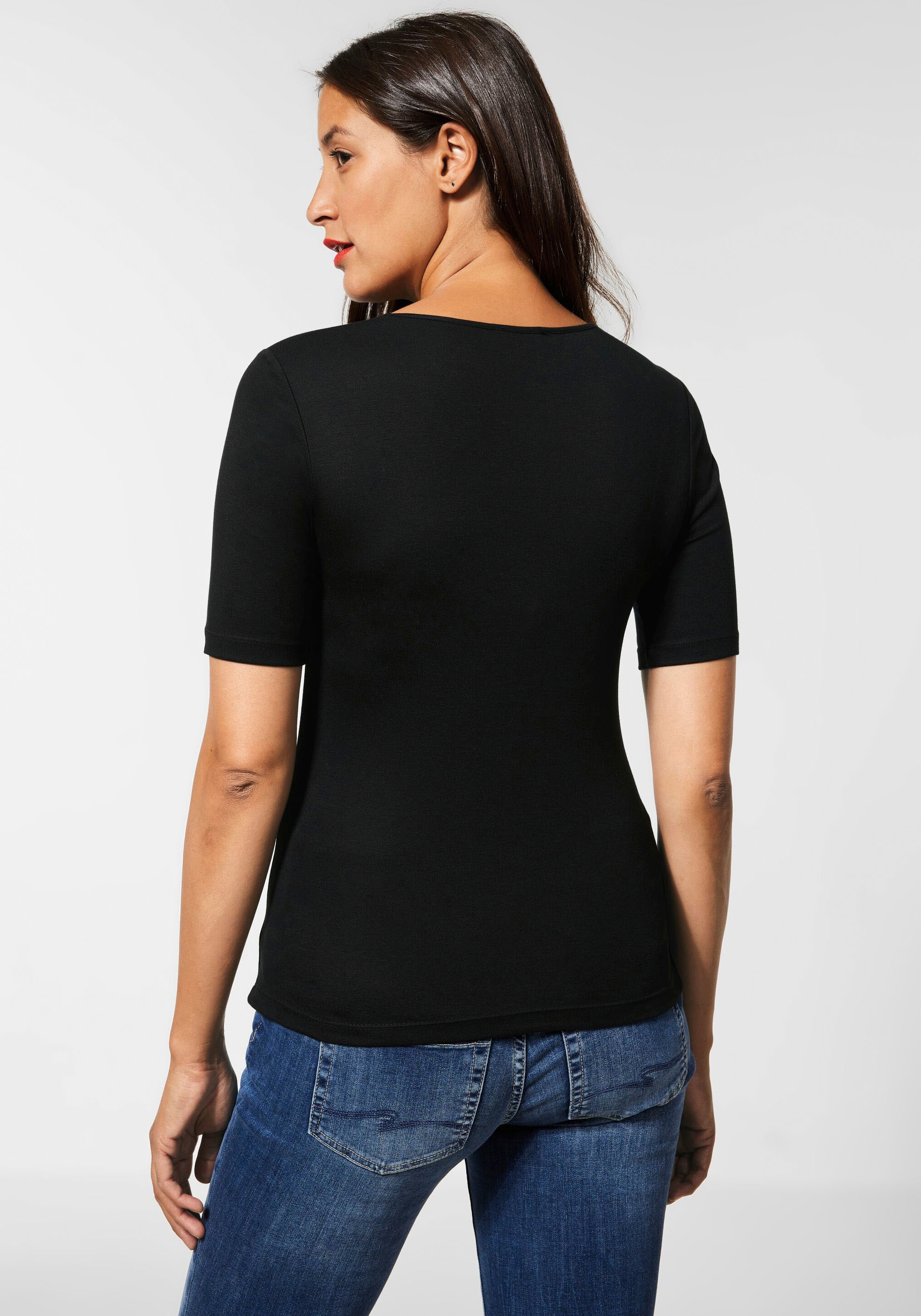STREET ONE T-Shirt "Style Palmira", im Basic-Style günstig online kaufen