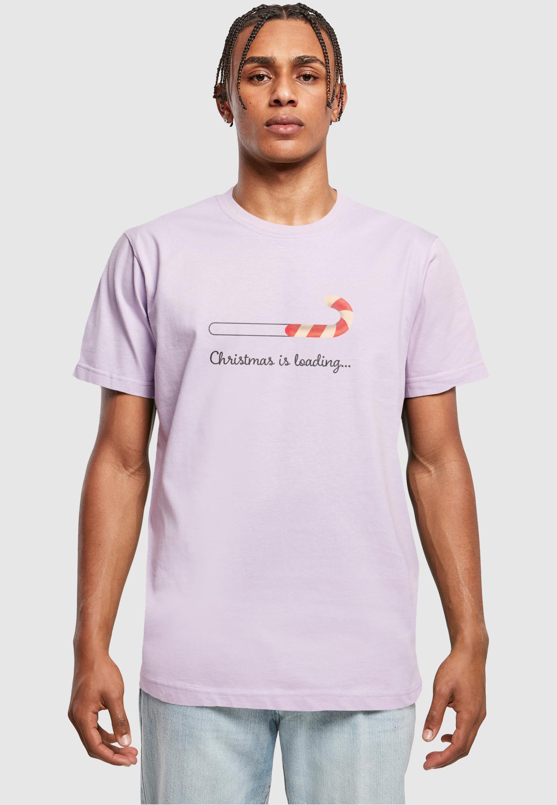 Merchcode T-Shirt »Merchcode Herren Christmas Loading T-Shirt Round Neck«, (1 tlg.)