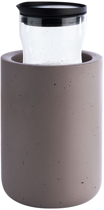 APS Wein- und Sektkühler »Element, Maße ca. Ø 12 cm, Höhe 19 cm, Innendurchmesser ca. 9,5 cm«, (1 tlg.), aus Naturstein, für Flaschen und Getränke, auch als Vase einsetzbar