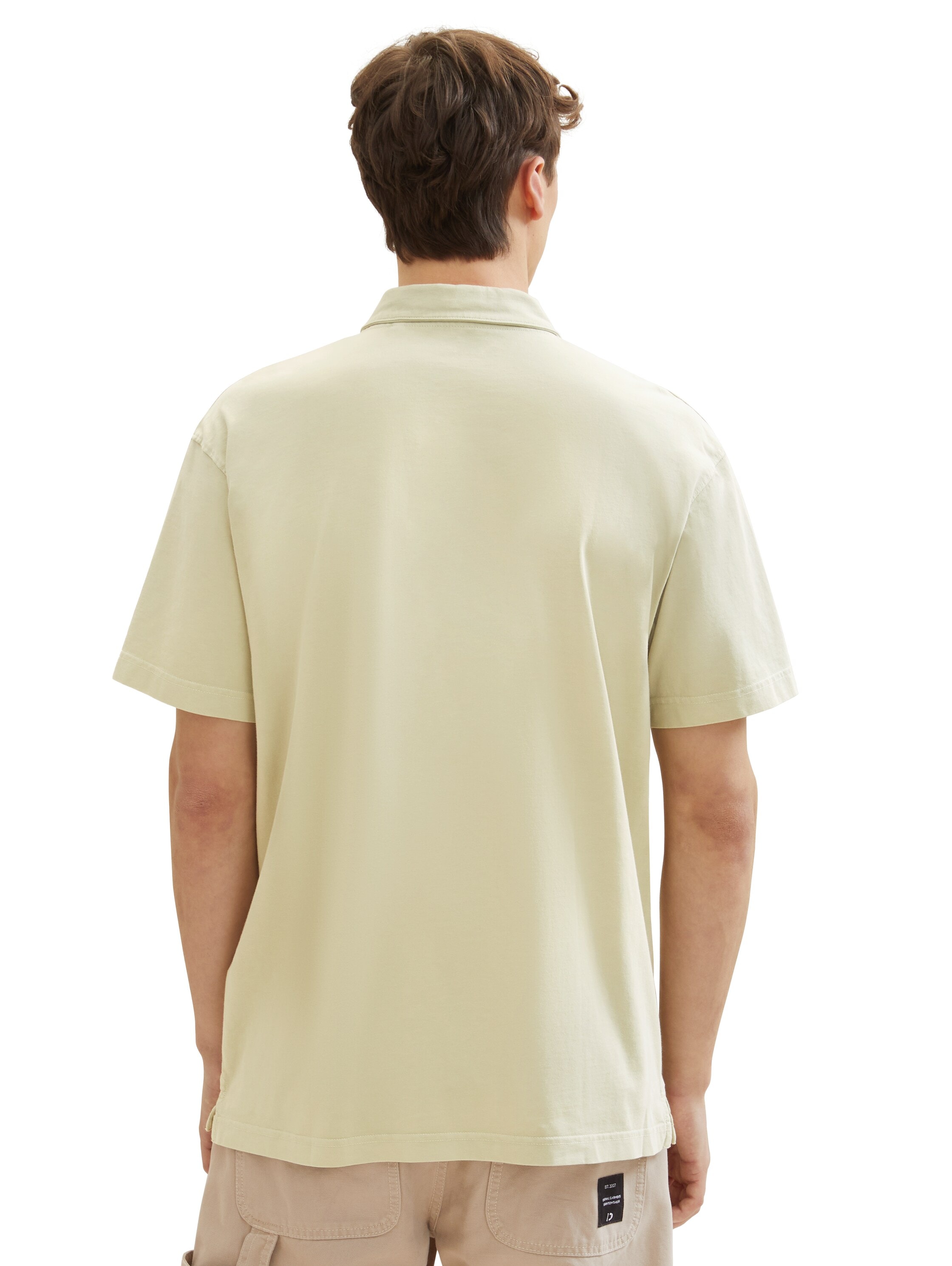 TOM TAILOR Denim Poloshirt, mit halber Knopfleiste