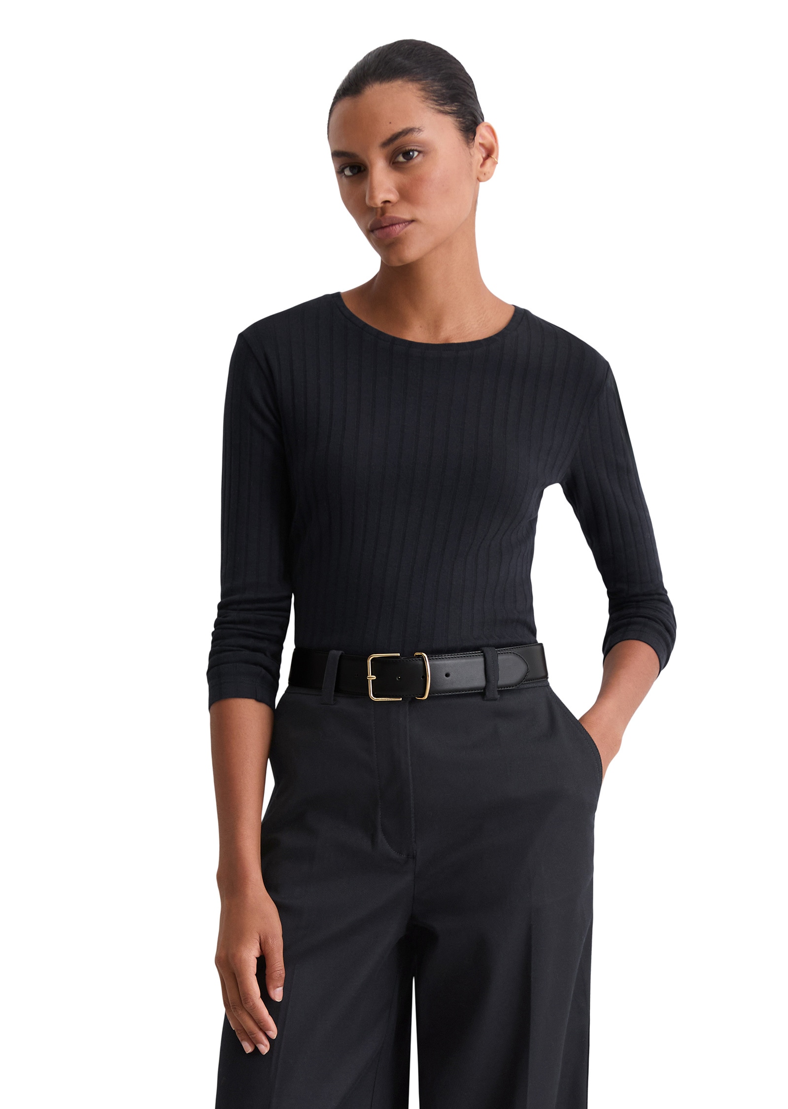 Marc OPolo Langarmshirt "aus Organic-Cotton-Modal-Mix" günstig online kaufen