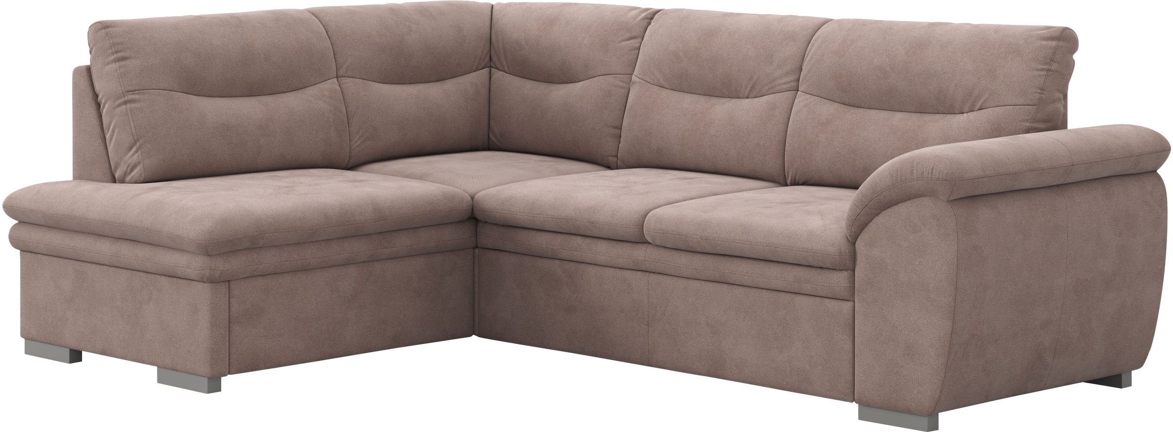 COTTA Ecksofa »Leandra L-Form«, wahlweise mit Bettfunktion & Bettkasten