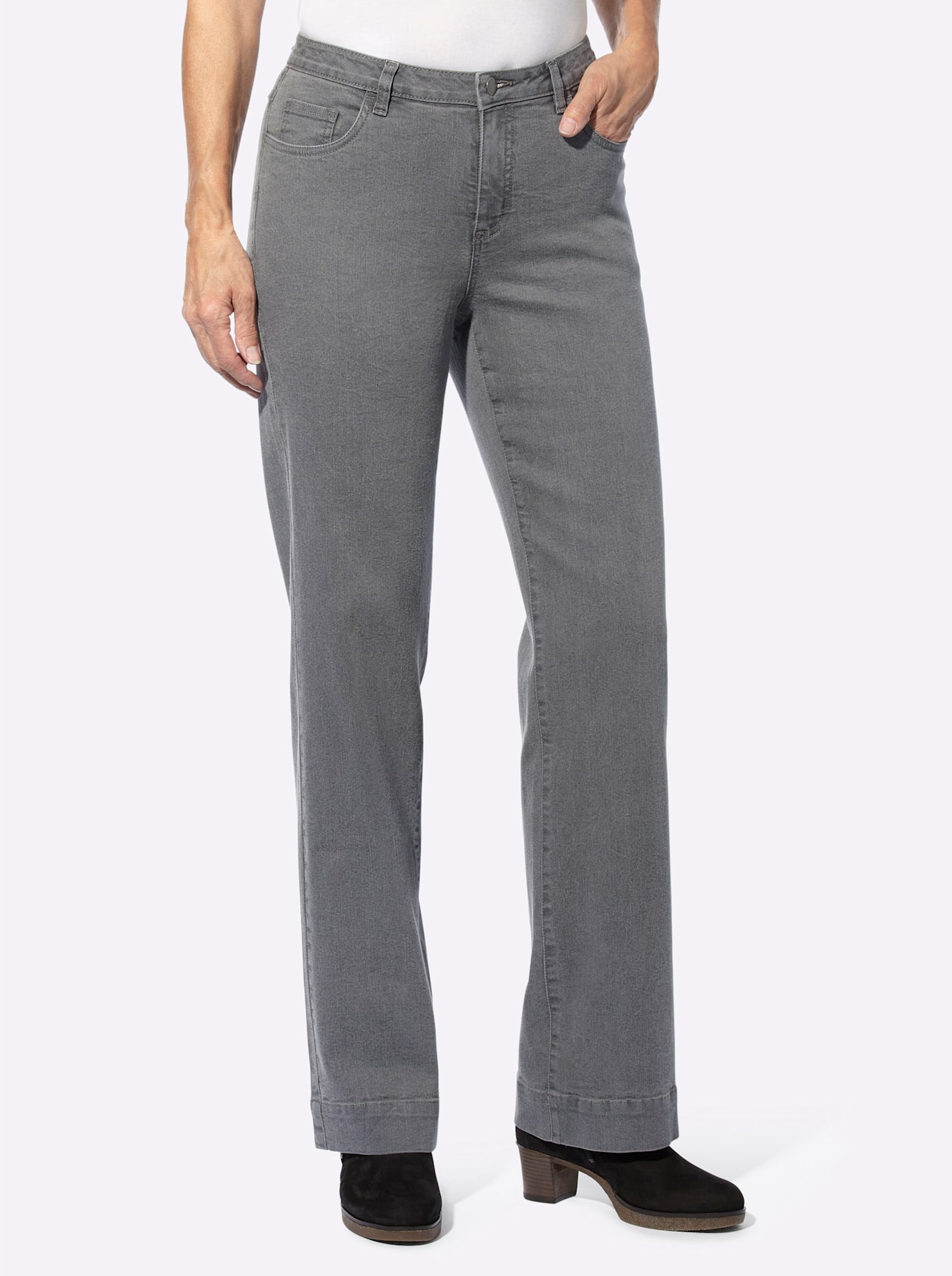 Classic Basics Women's Jeans Grey 24 4