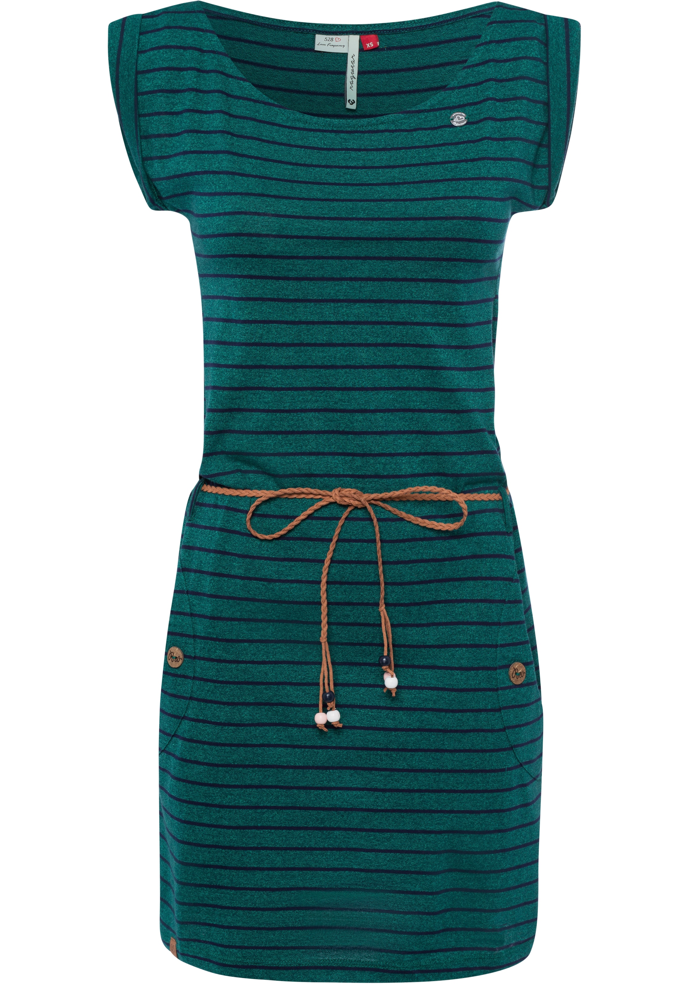 Ragwear Jerseykleid »TAG STRIPES O«, (2 tlg., mit Bindegürtel), im  Streifen-Ringel-Design bestellen | BAUR