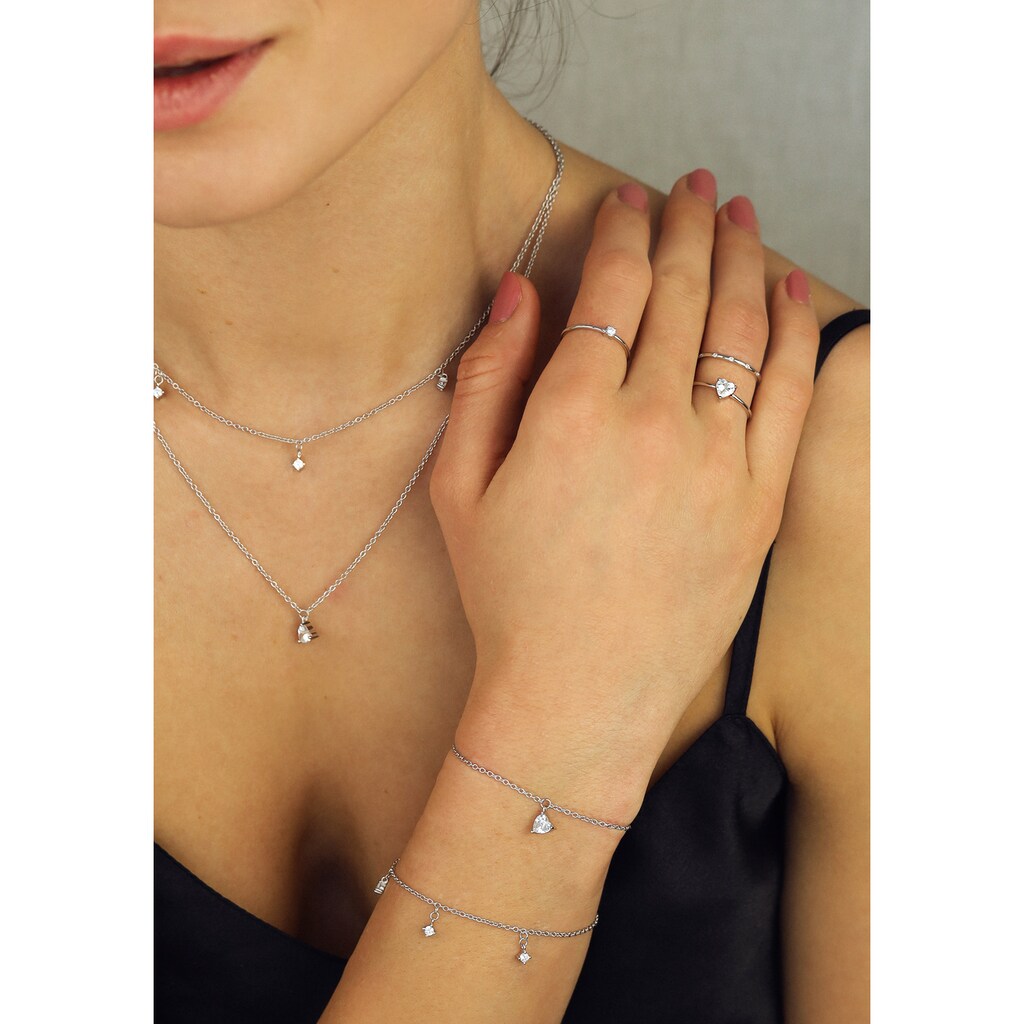 NANA KAY Armband »Delicate Touch, Herz, ST1908«, mit Zirkonia (synth.)