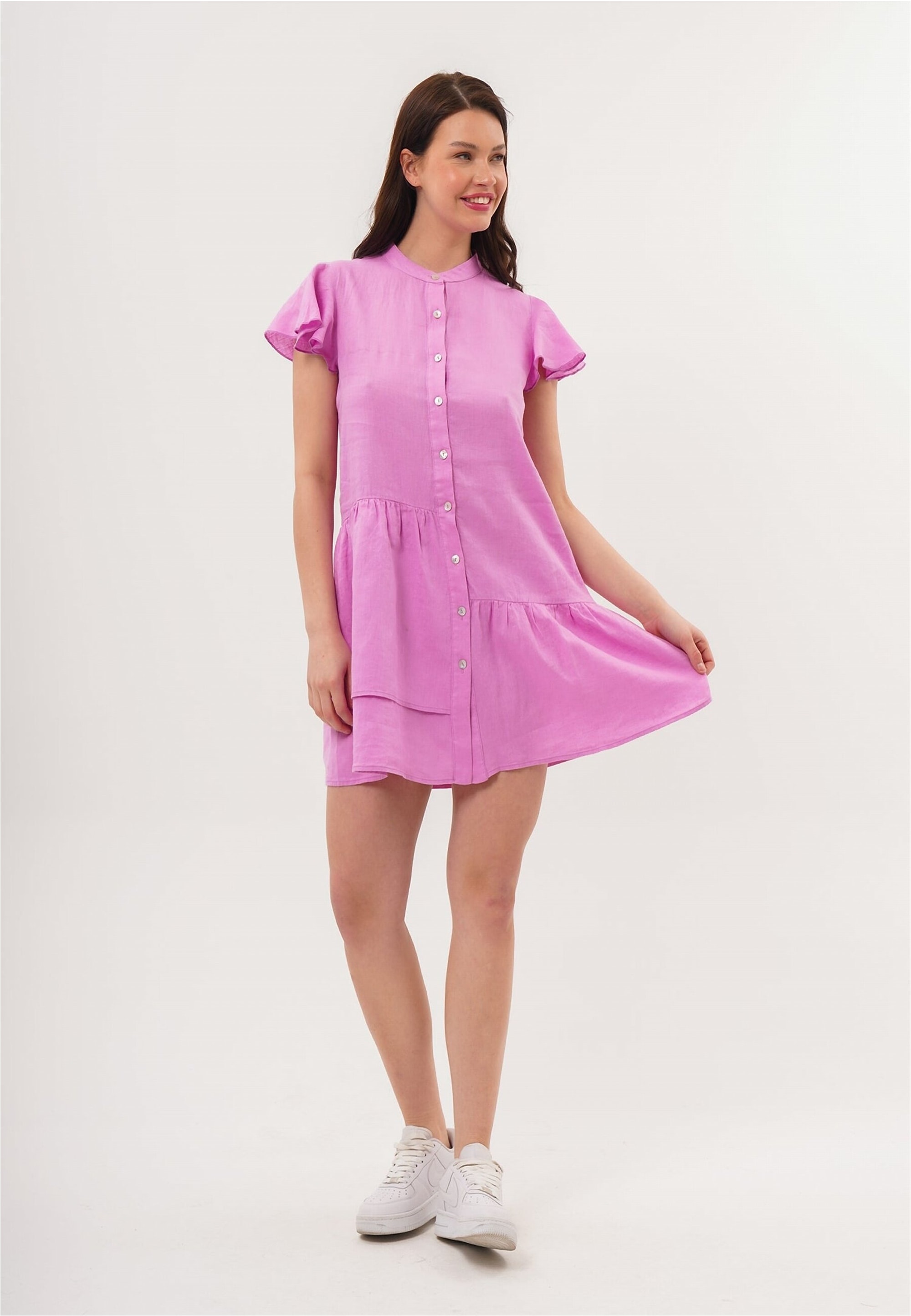 freshlions Jerseykleid »Jolin«, mit zarten Volantärmeln