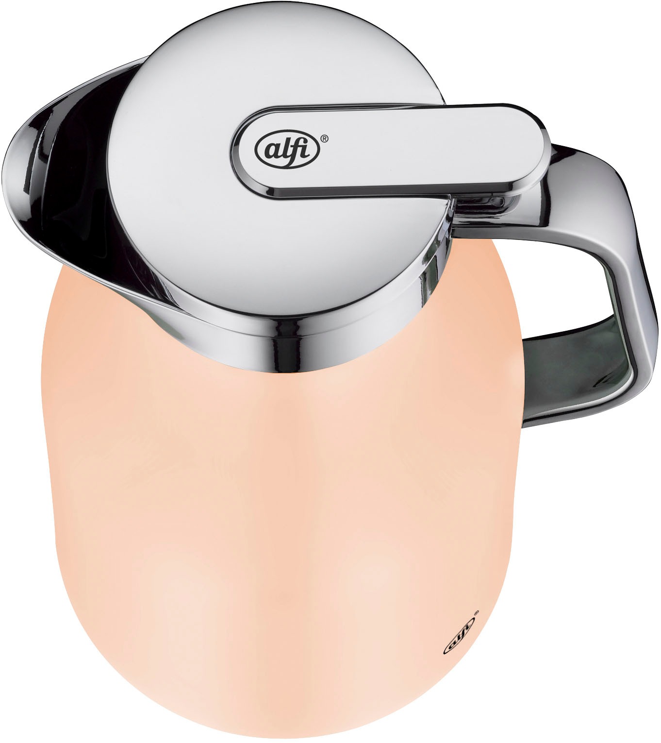 Alfi Isolierkanne »SKYLINE, mit Hartglaseinsatz und ergonomischem Griff« 1 l 1 Stk. tlg. 12h heiß & 24h kalt, Drehverschluss mit bequemem Druckknopf