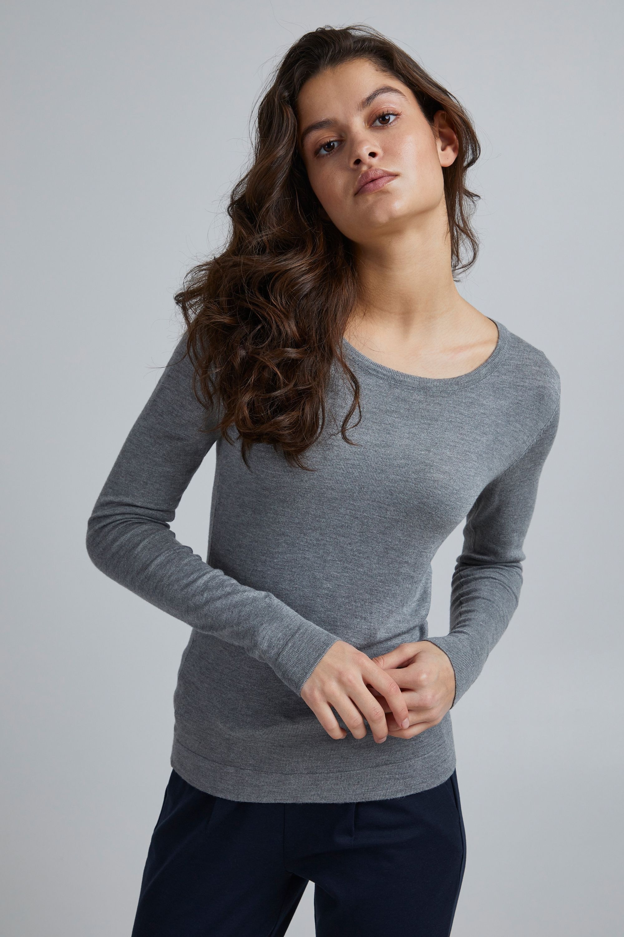 Ichi Strickpullover »Langarmshirt IHMafa«