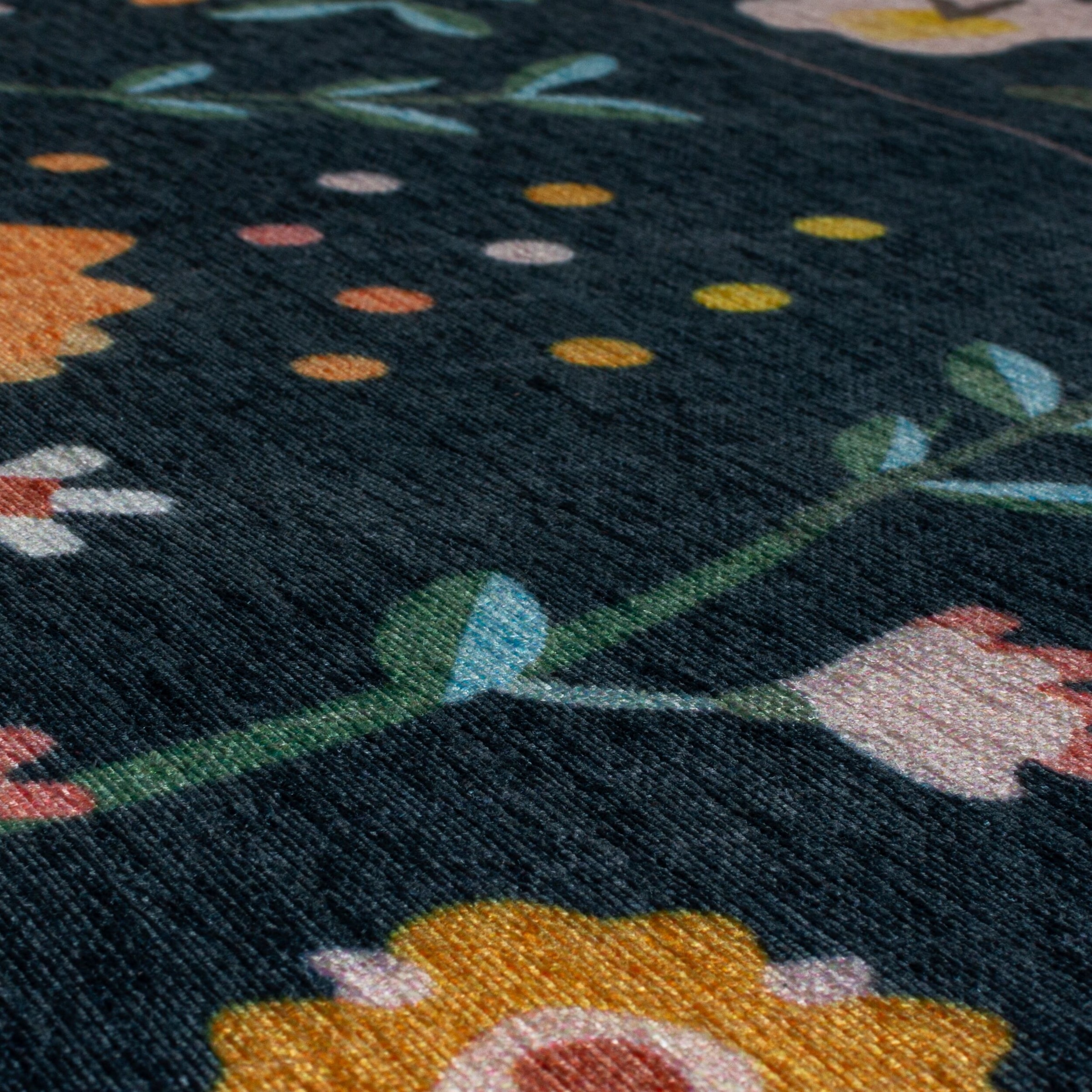 FLAIR RUGS Teppich »Nordic Floral«, rechteckig, 8 mm Höhe, Nordic Floral Washbarer Teppich