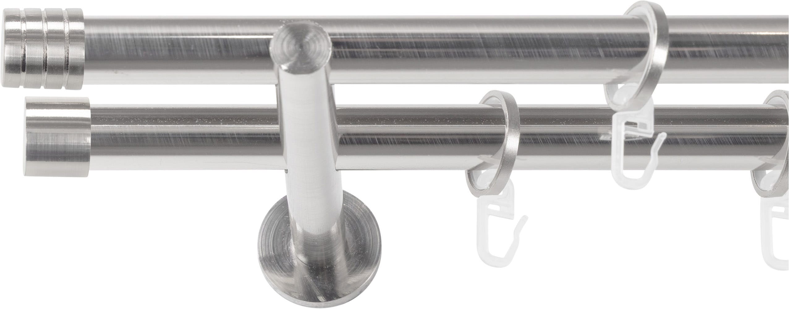 SN DECO GROUP Gardinenstange Ø 19 mm 2 läufig-läufig Fixmaß;kürzbar
