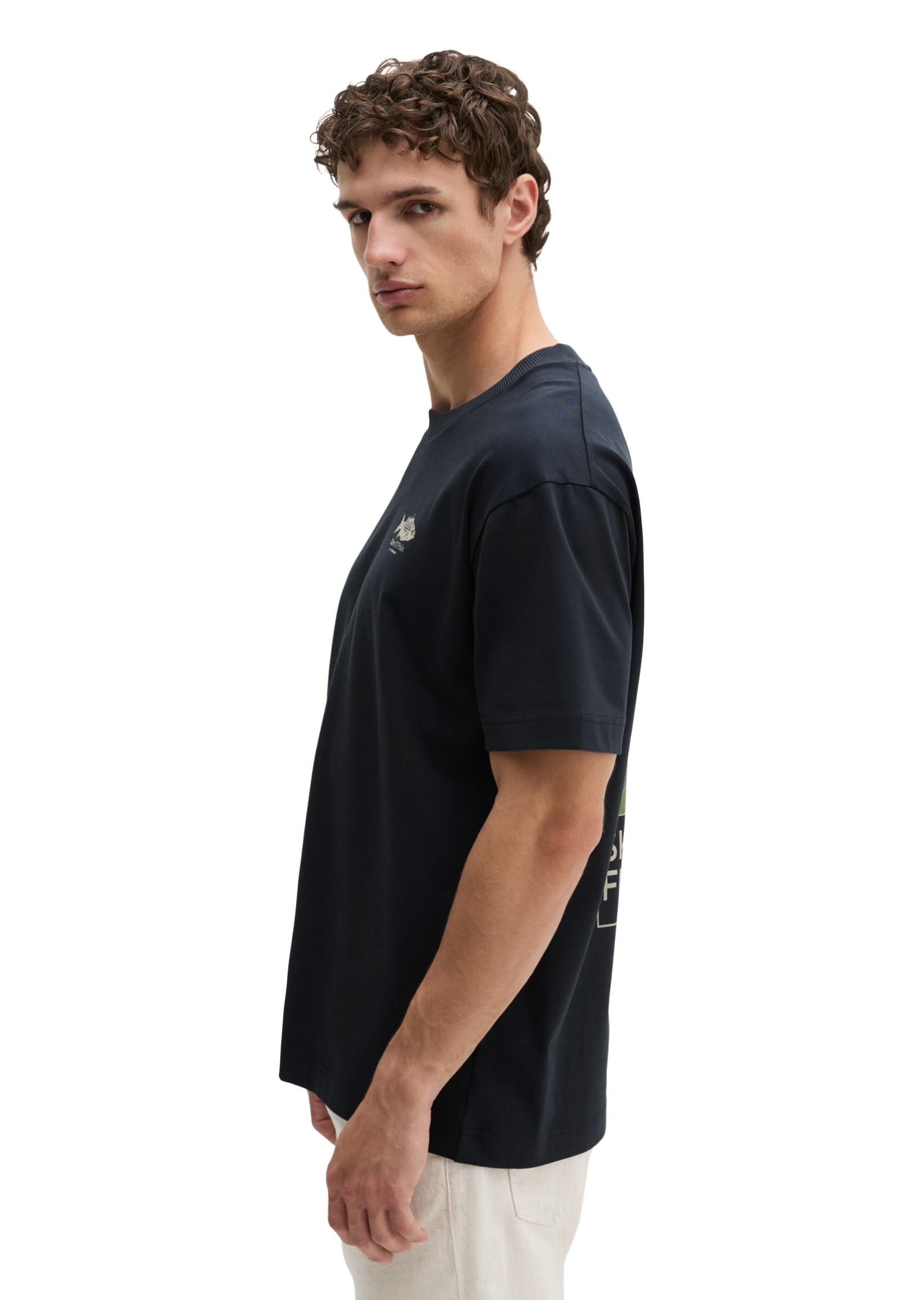 Marc O'Polo T-Shirt »mit maritimem Rückenprint«