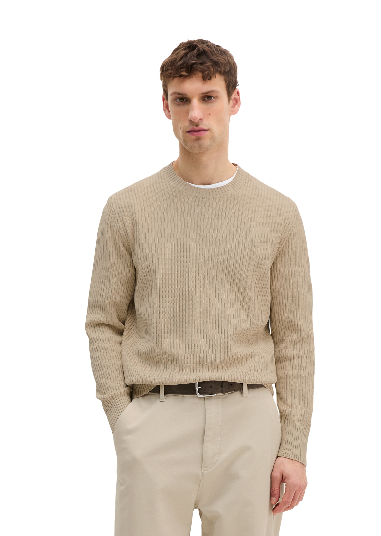 Marc O'Polo Men's Sweater Cream