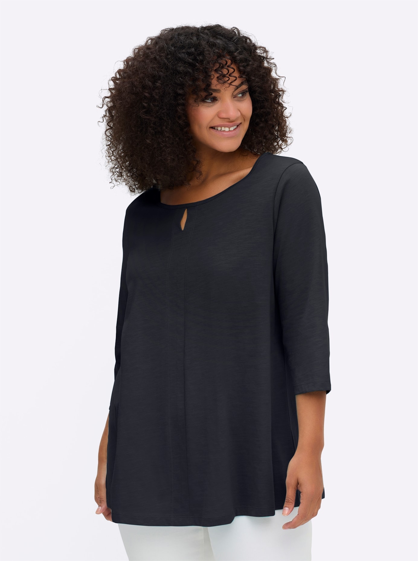 Sheego 3/4-Arm-Shirt "3/4-Arm-Shirt" 1 Stk. tlg. günstig online kaufen