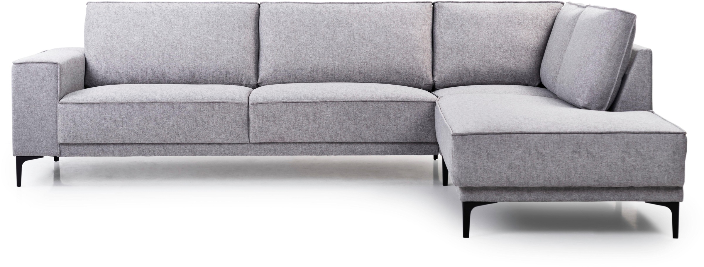 OTTO home Ecksofa "Polsterecke Oland, Struktur, Flachgewebe, Luxus-Microfas günstig online kaufen