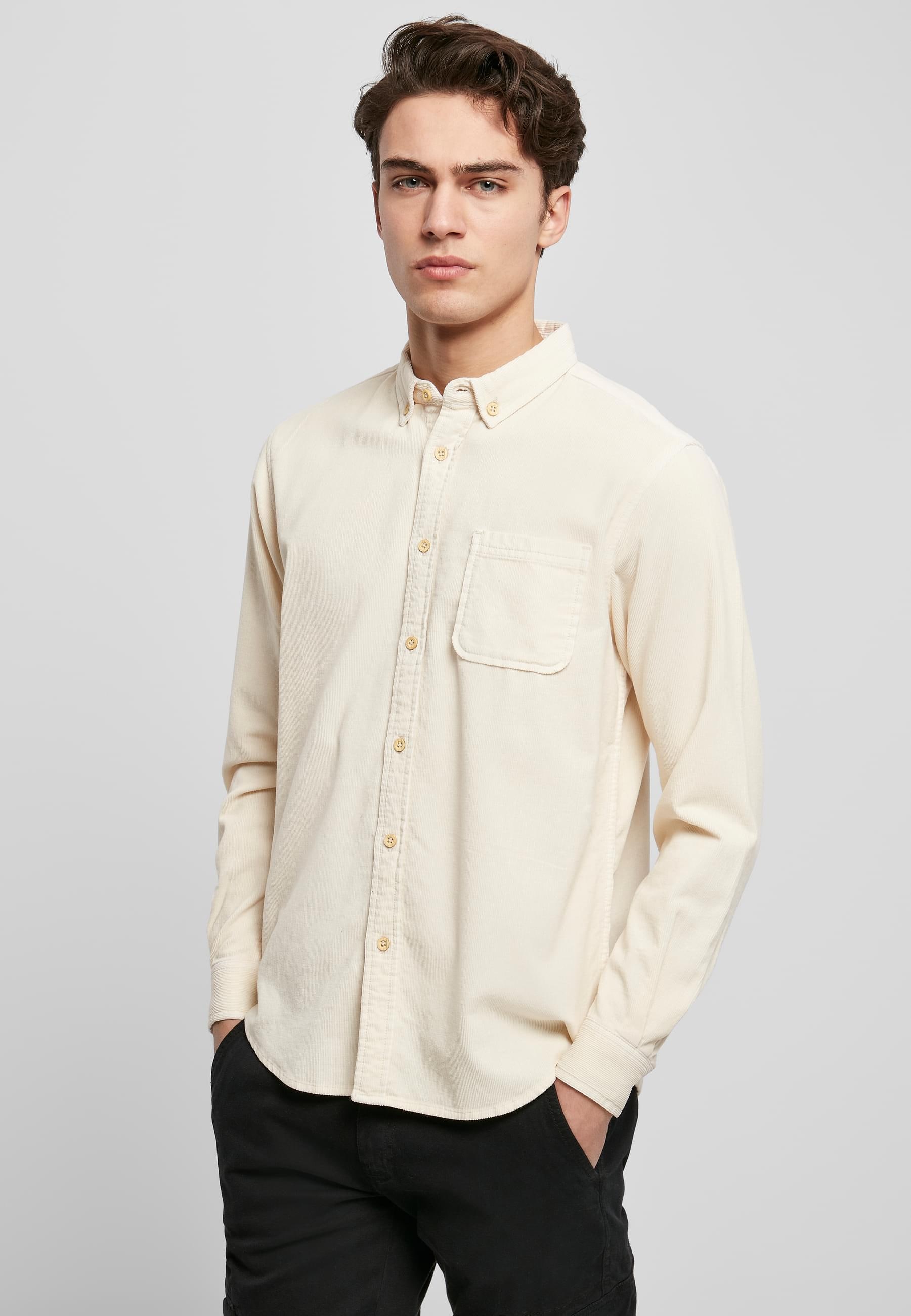 URBAN CLASSICS Langarmhemd »Urban Classics Herren Corduroy Shirt«, (1 tlg.)