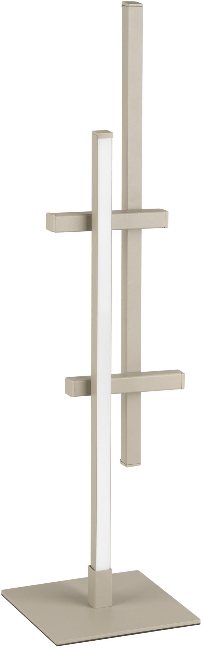 "EGLO Tischleuchte ""TREPILIANO Tischlampe - Alu, Stahl - LED - 6,5W - IP20"", sandfarben, 1, H: 47cm, 1 Stk., Leuchten, Nachttischlampe