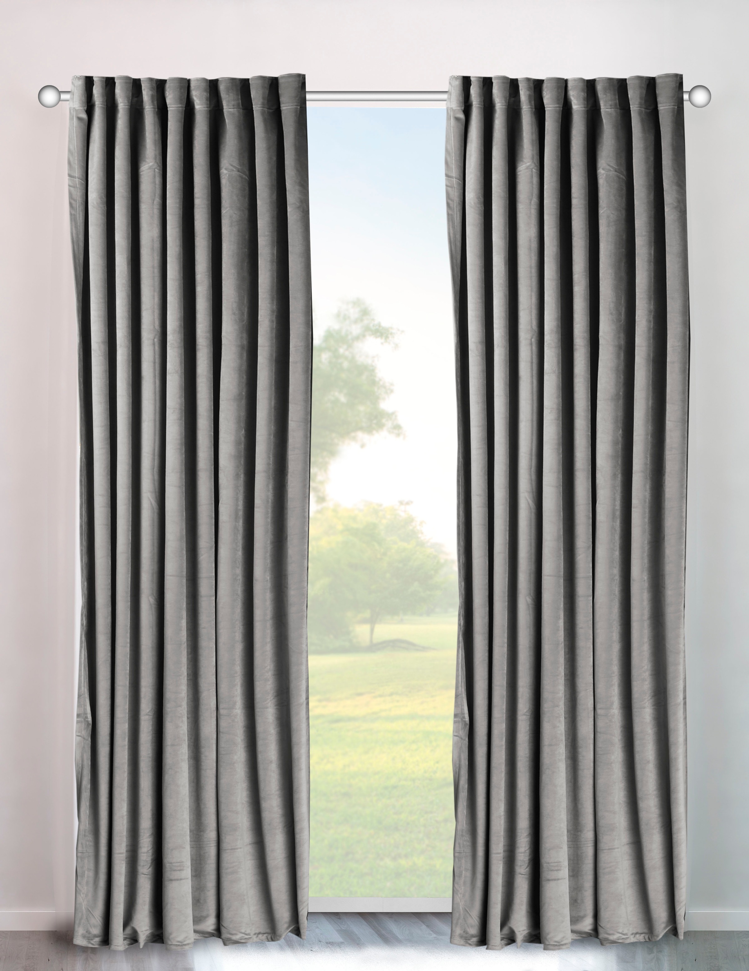 OTTO home Vorhang "Velvet uni" Multifunktionsband 2 Stk. tlg. Blickdichter günstig online kaufen