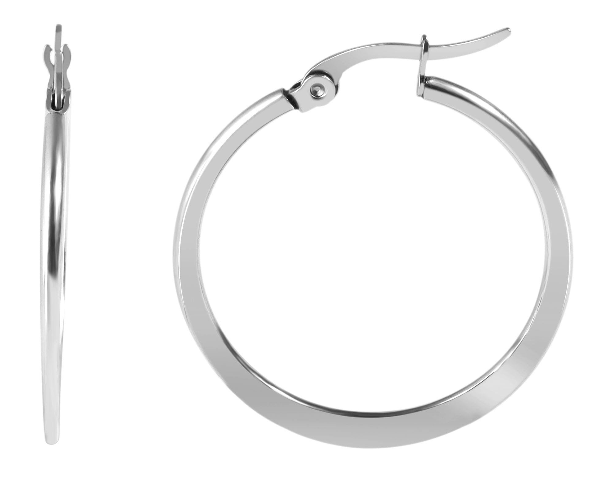 Adelia´s Paar Creolen "Ohrringe – Creole aus Edelstahl" Ideal als Geschenk zum Valentinstag