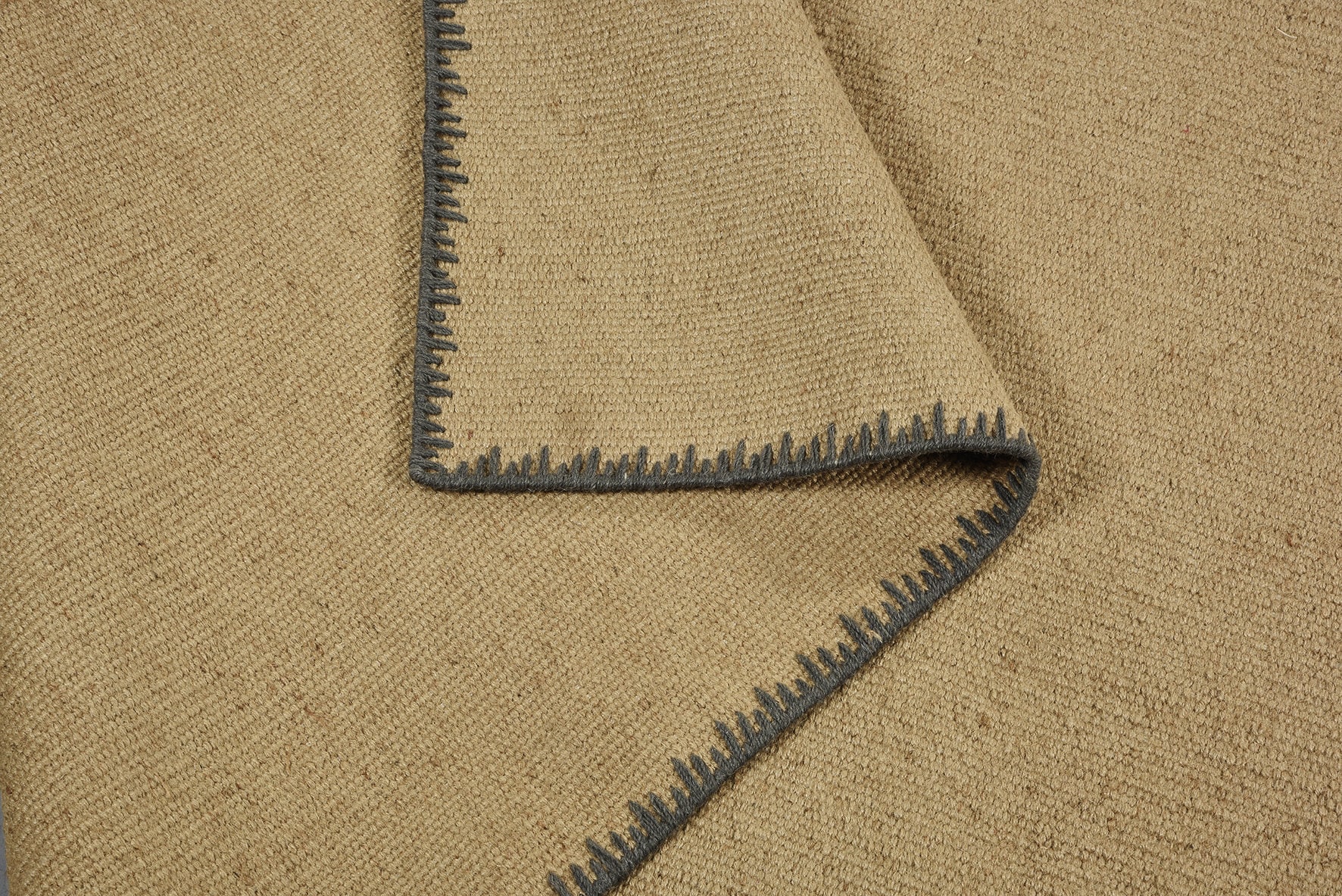 PAD Teppich »MOSS« rechteckig 6 mm Höhe Juteteppich, handgewebt, Uni Farben, farbige Umrandung, Wohnzimmer