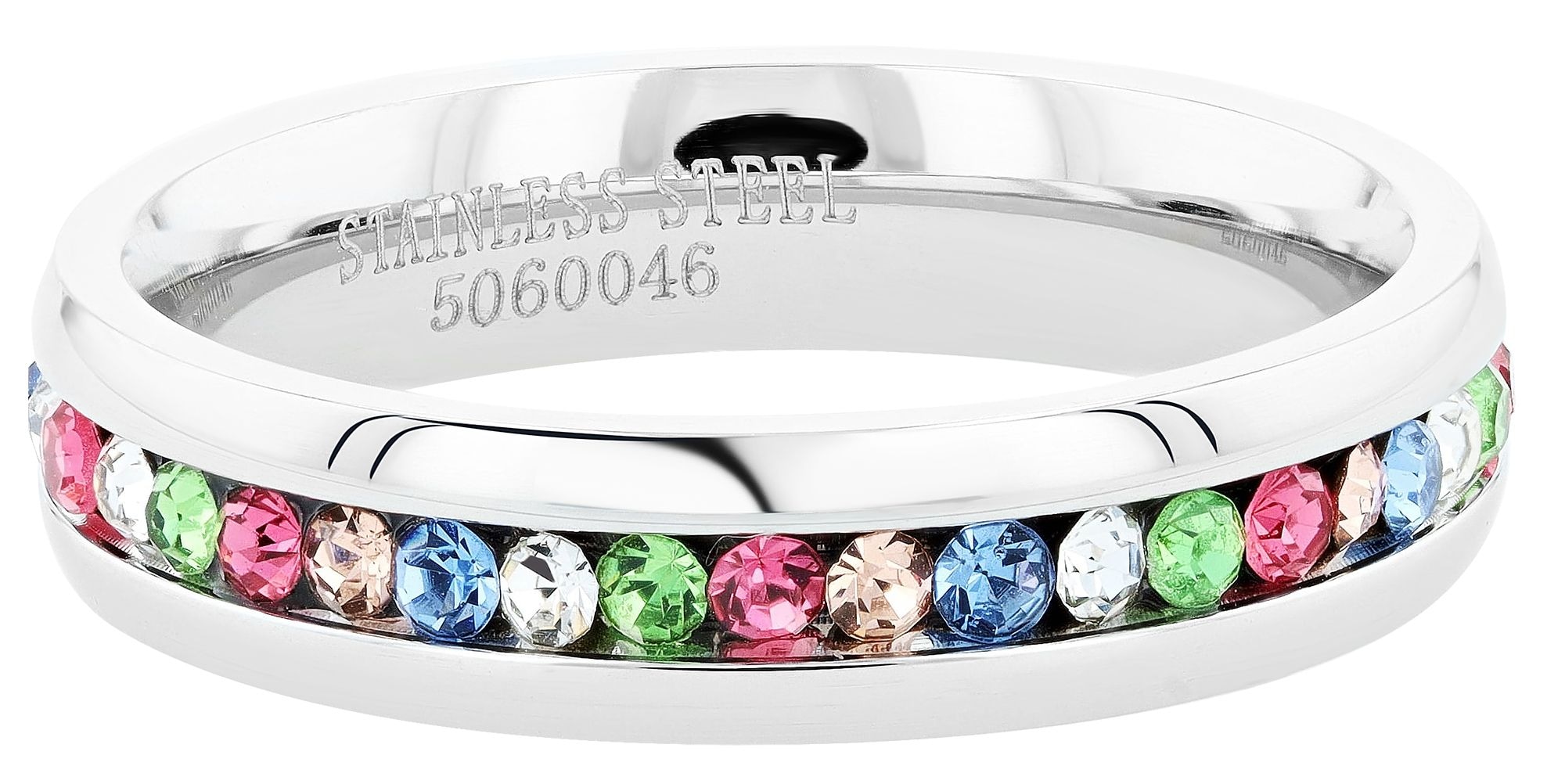 Adelia's Women's Ring Stainless Steel Silver Size 60 2
