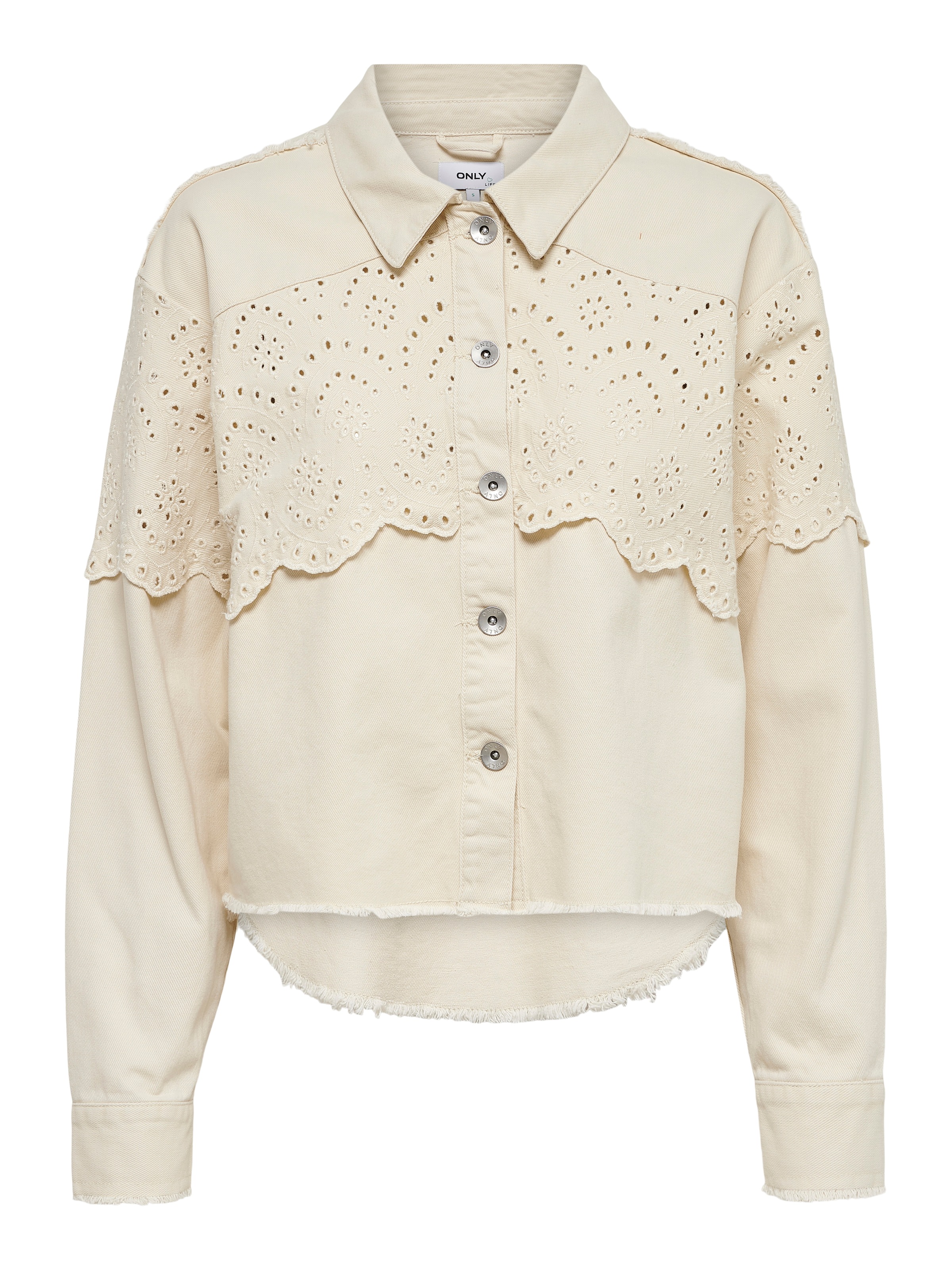 ONLY Onlelena Crochet Jacket Yellow M 3