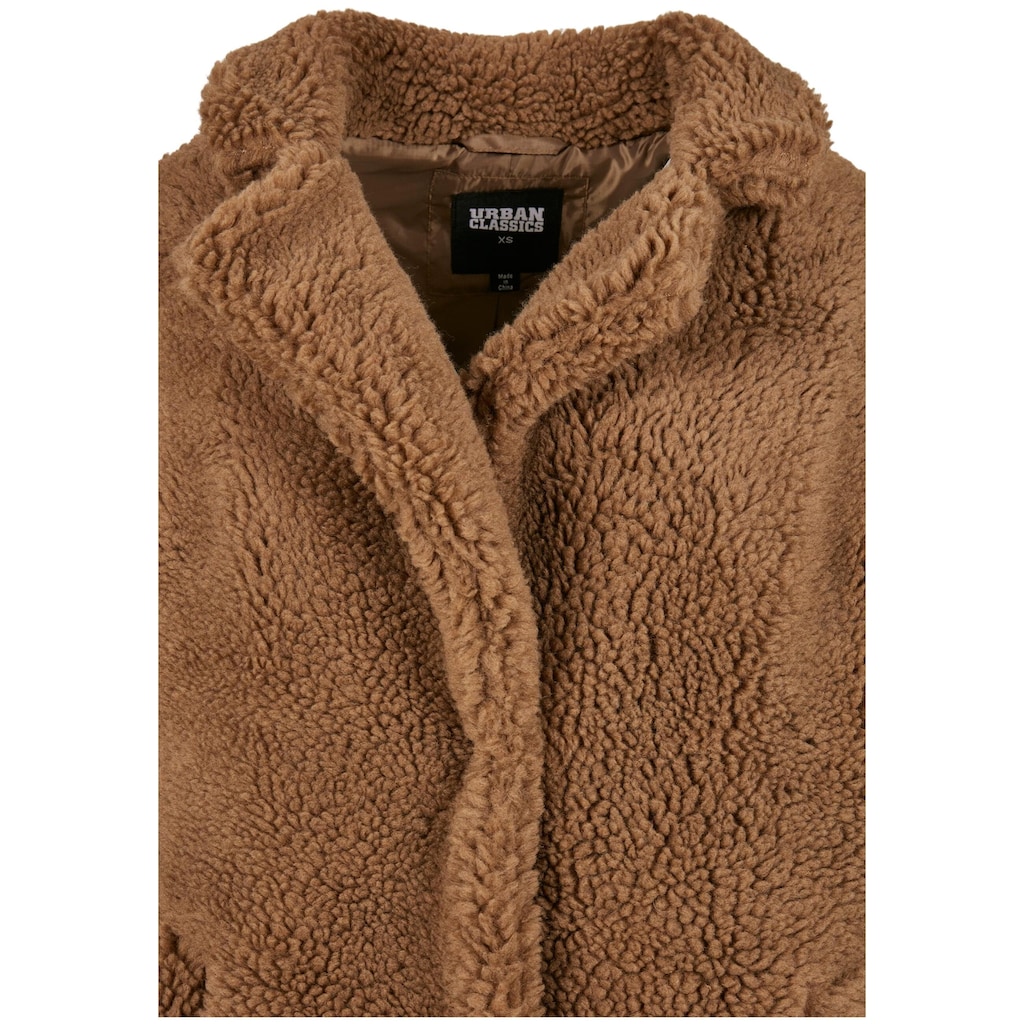 URBAN CLASSICS Parka »Urban Classics Damen Ladies Oversized Sherpa Coat«, (1 St.), ohne Kapuze