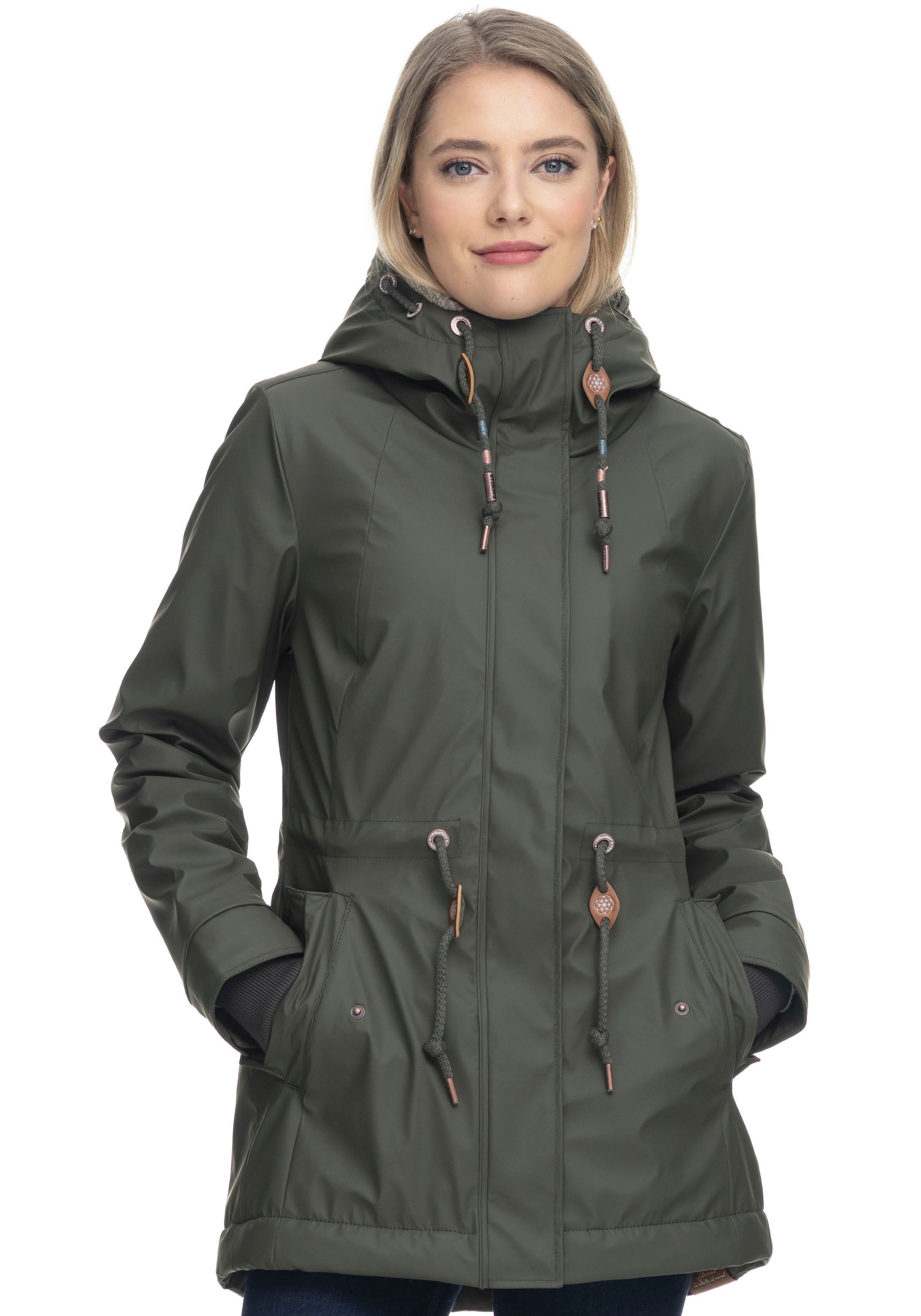 Ragwear Regenjacke Funktionsparka | »MONADIS kaufen Outdoor RAINY«, mit BAUR für Kapuze