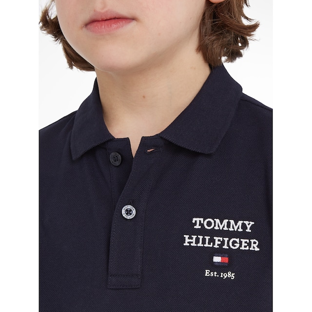 Tommy Hilfiger Poloshirt »TH LOGO POLO S/S«, mit Logostickerei kaufen | BAUR