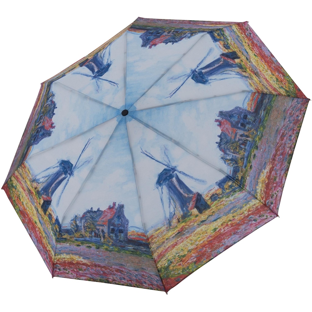 doppler® Taschenregenschirm »Art Collection Magic Monet Windmühle« mit UV-Schutz