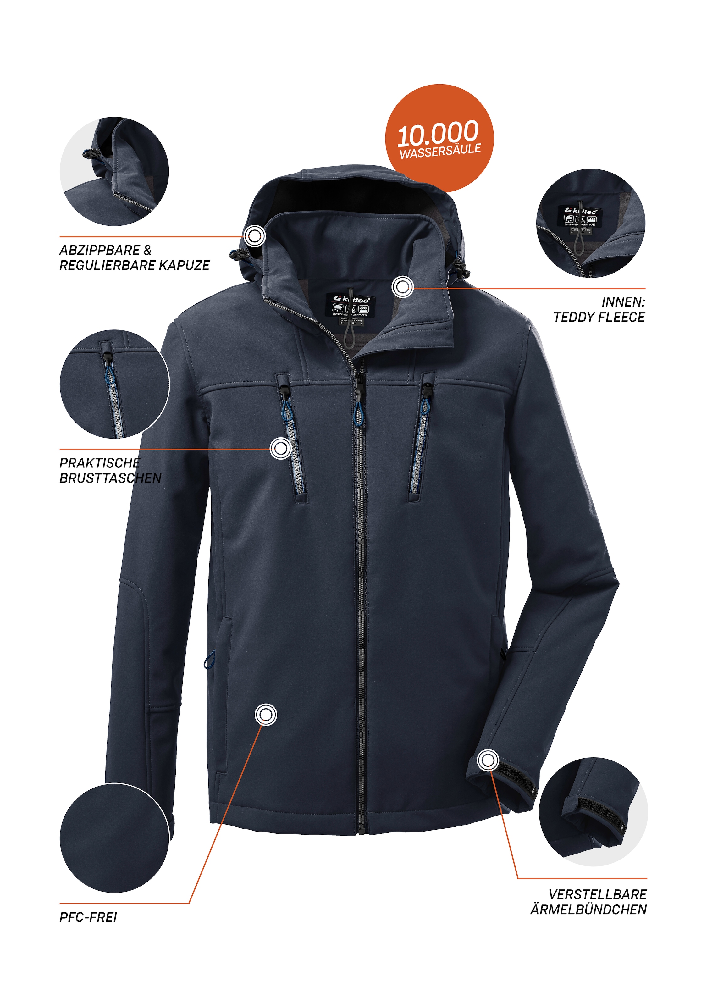 Killtec Softshelljacke »KOW 163 MN SFTSHLL JCKT«