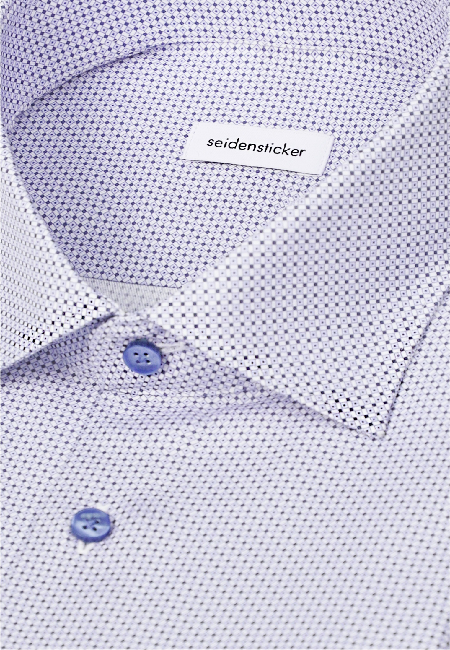 seidensticker Businesshemd »Schwarze Rose« Slim 1/1 Extra lang Kentkragen Druck