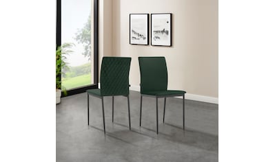 INOSIGN Esszimmerstuhl »Blackburn«, Kunstleder, aus Kunstleder und  Metallbeinen, in 2 Farbvarianten, Sitzhöhe 49 cm kaufen | BAUR
