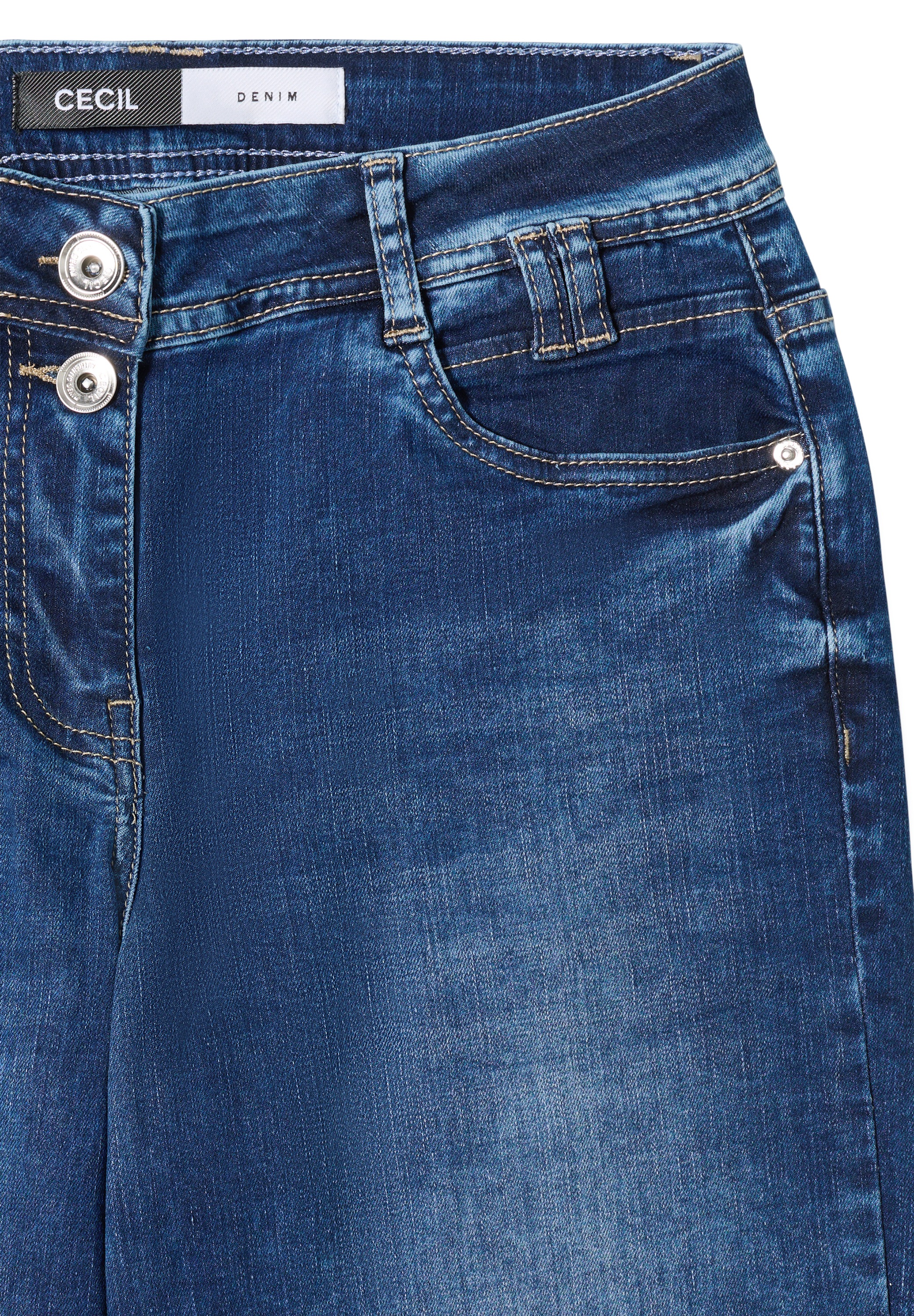 Thumbnail - Cecil Weite Jeans mit Wide Legs