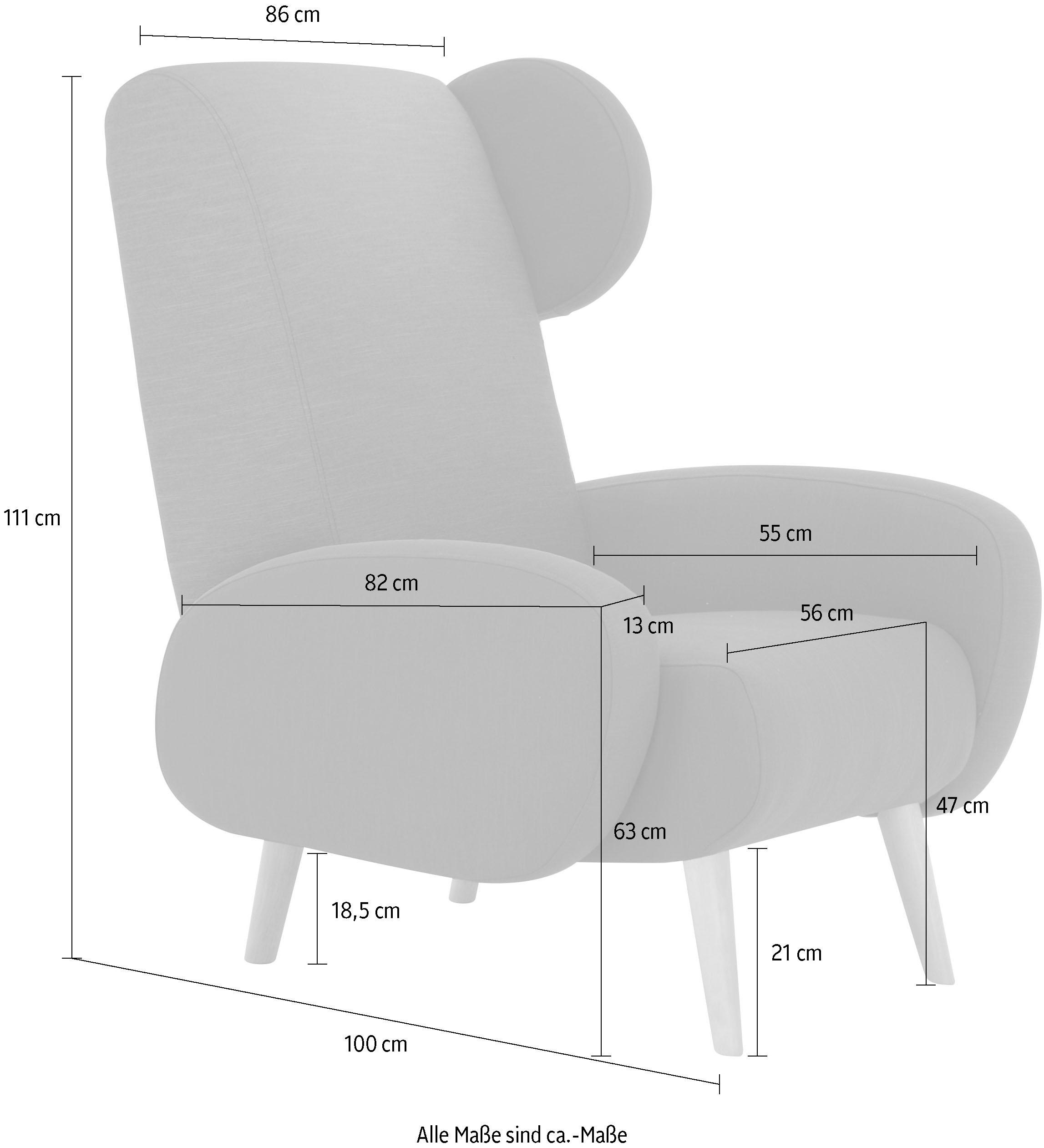 Thumbnail - Home affaire Sessel "Gox Ohrensessel" in außergewöhnlicher stylischer Optik