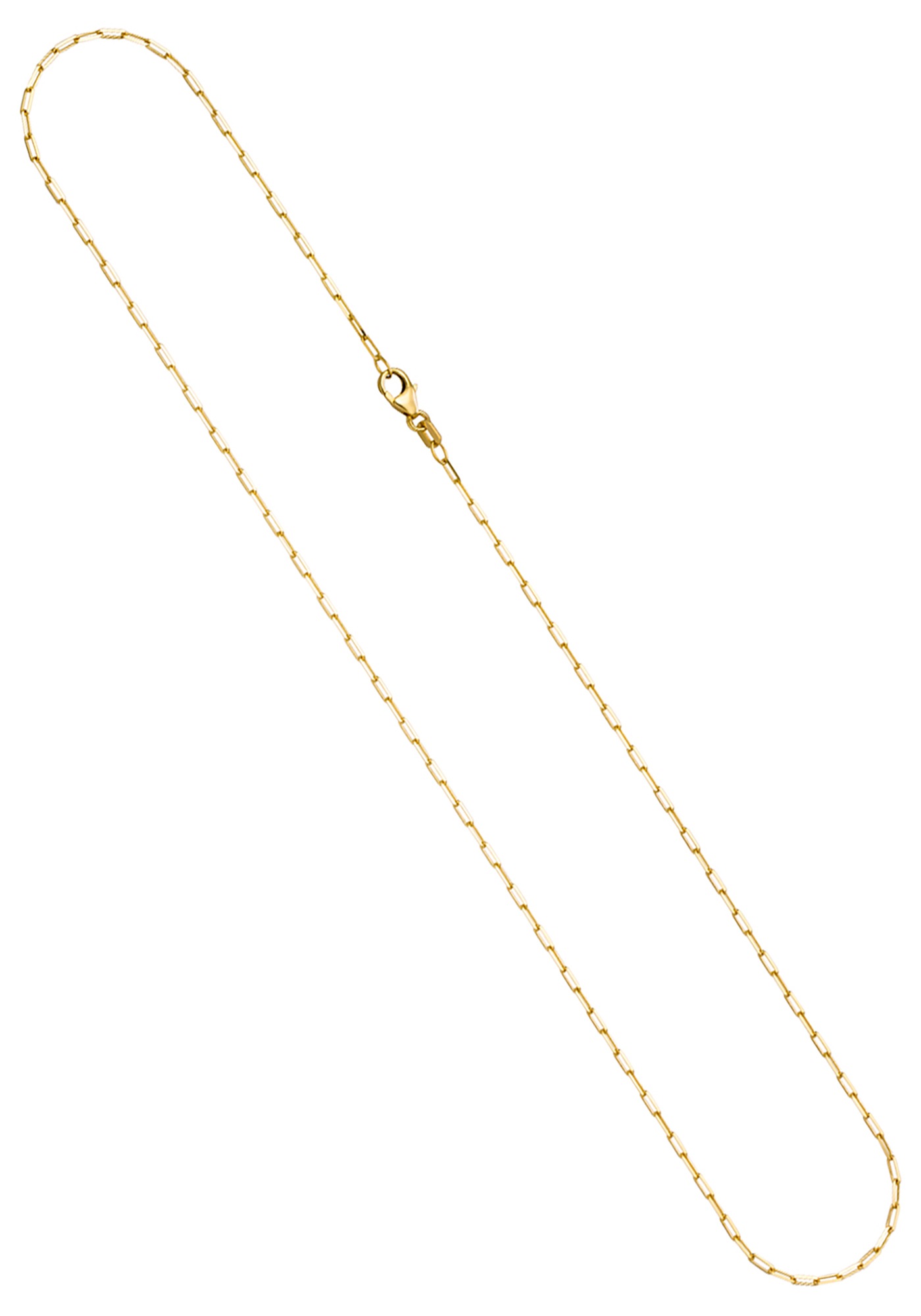 Kette ohne Anhänger JOBO "Weit-Ankerkette 1,6 mm 45 cm", gelbgold 585, Halsketten, Damen, Gelbgold 585, L: 45, 585 Gold massiv