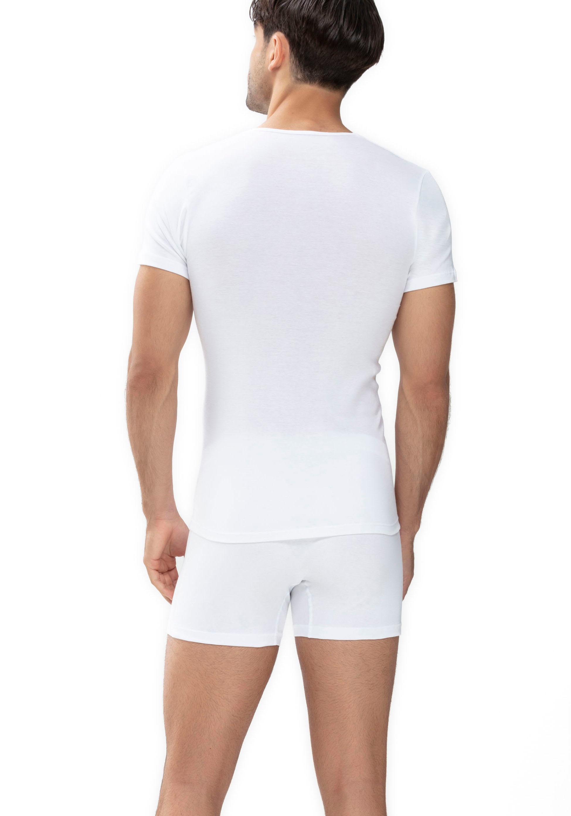 Mey V-Shirt »CASUAL COTTON (K)«, Elastische Hals und Armabschlüsse