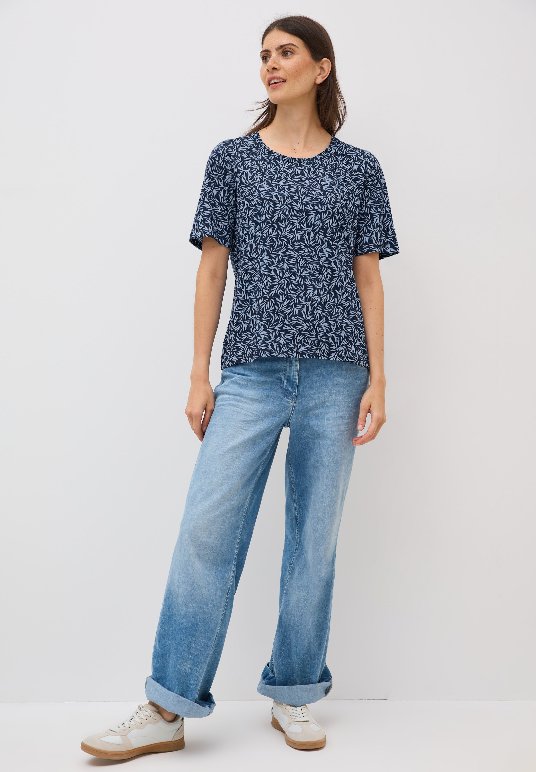 Cecil Print-Shirt, aus reiner Baumwolle