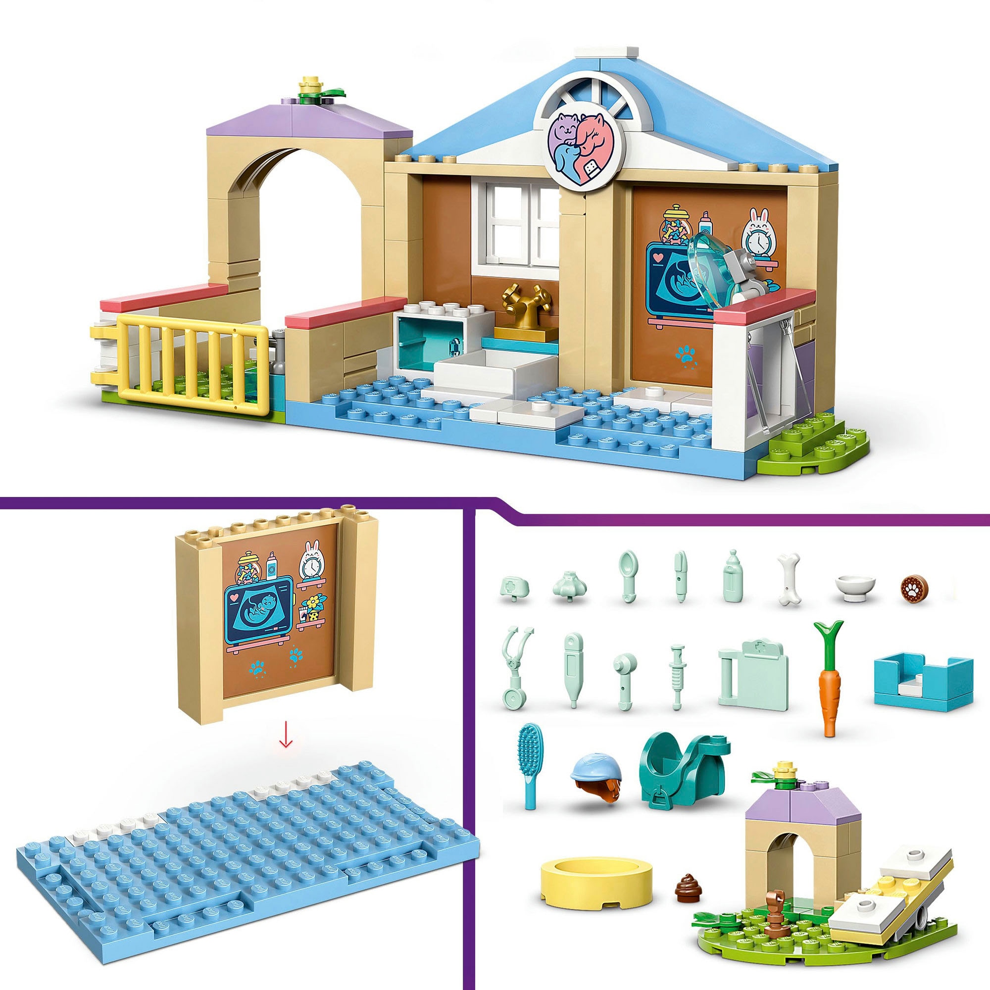 LEGO® Konstruktionsspielsteine »Tierklinik (42696), LEGO Friends« Made in Europe