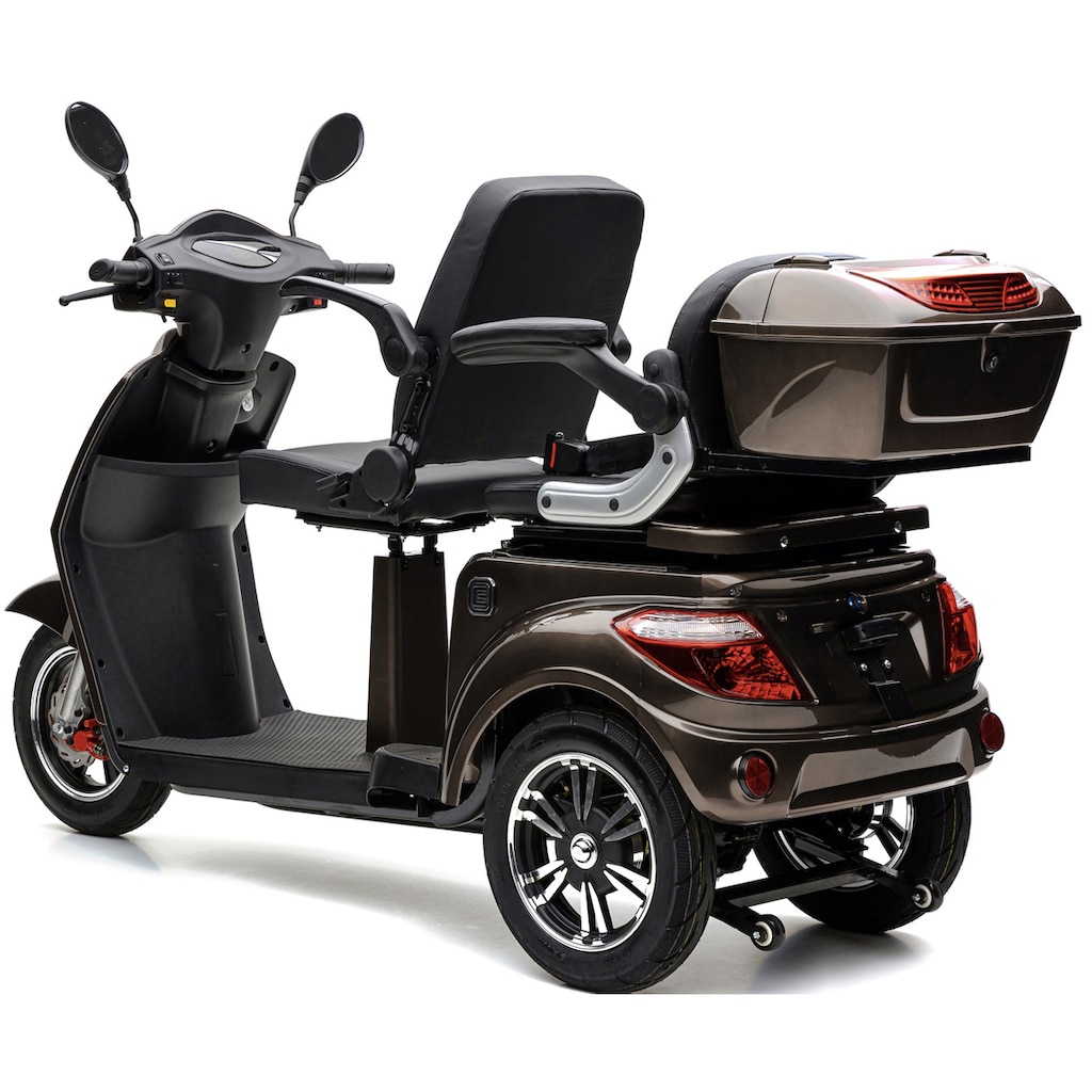 ECONELO Elektromobil »Seniorenmobil BILLY 2.0«, 1000 W, 25 km/h, (mit Topcase)