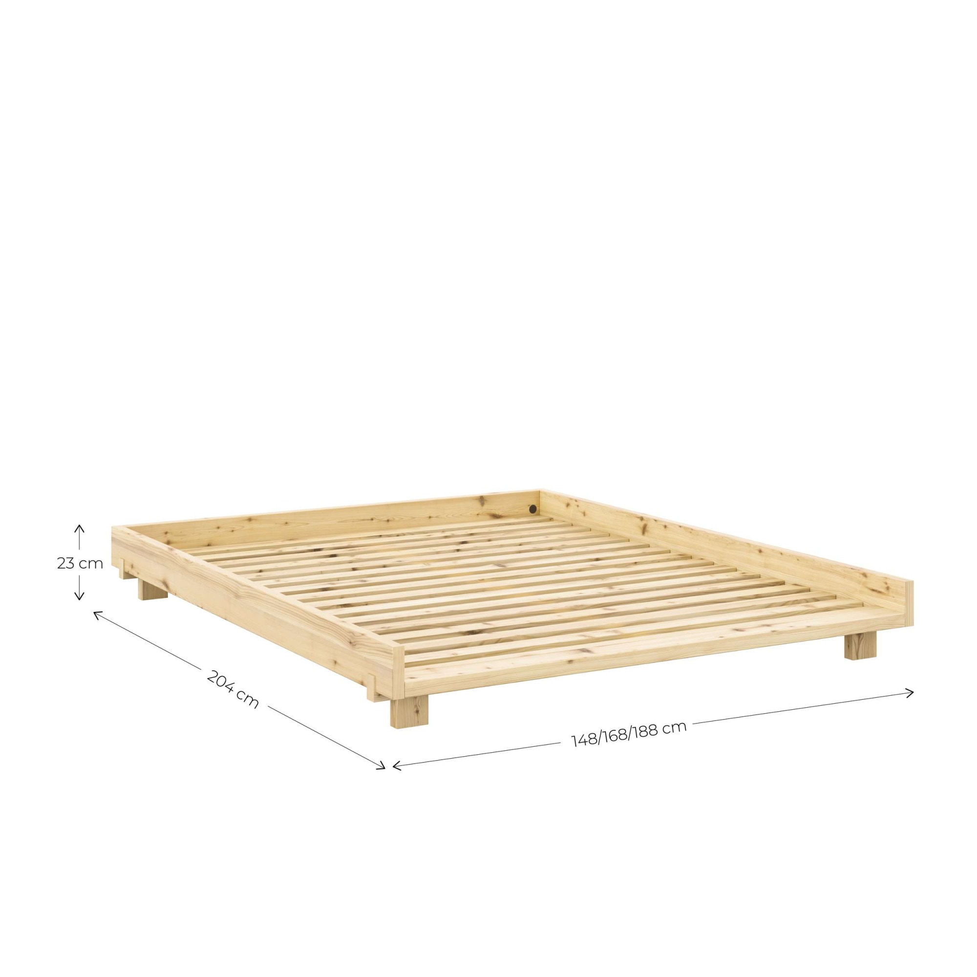 Karup Design Bettgestell »Social Bed, ohne Matratze, FSC®-zertifiziertes Massivholz«, wahlweise mit oder ohne verstellbares Zubehör, Bett in mehreren Größen