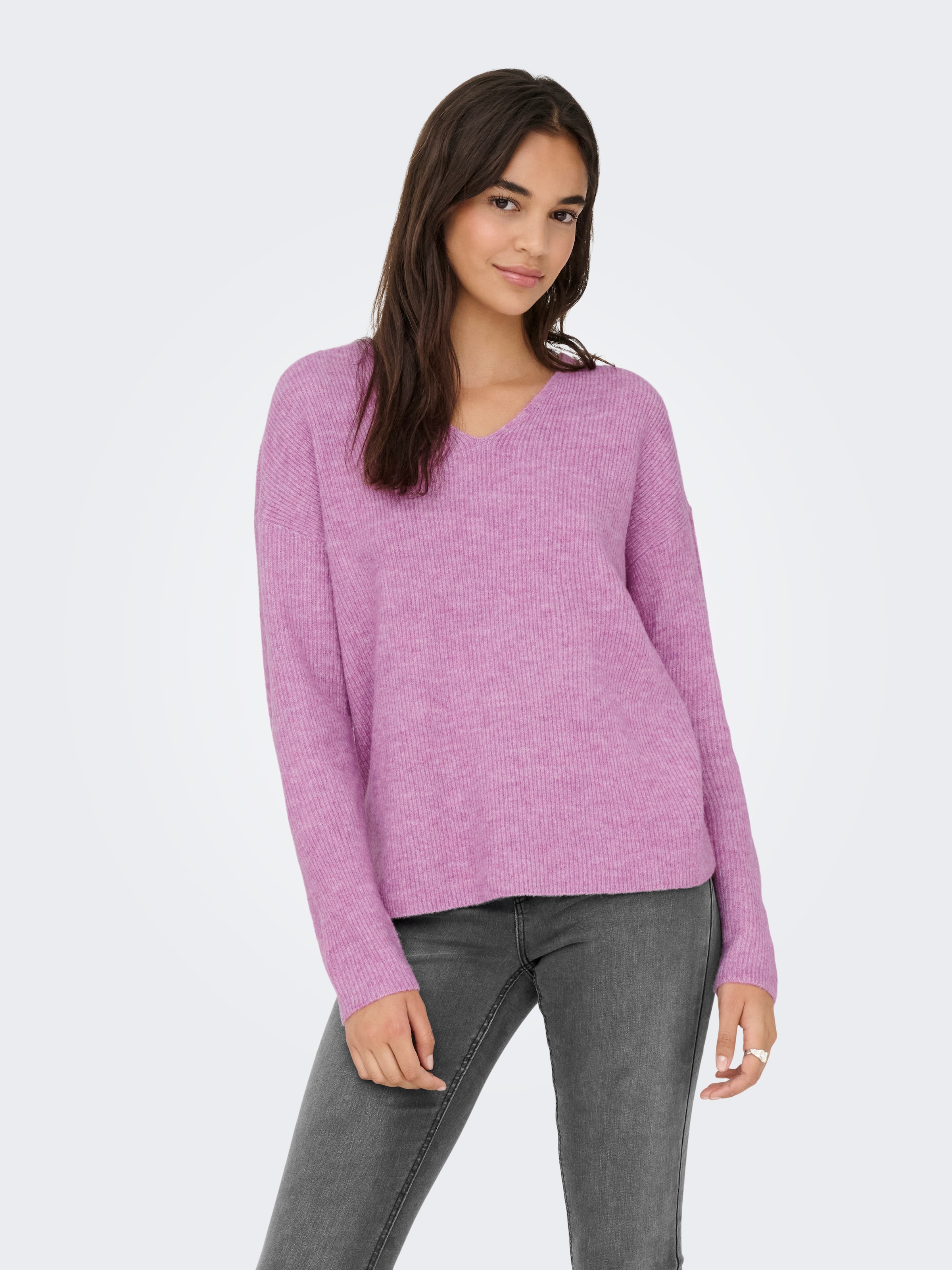 ONLY V-Ausschnitt-Pullover "ONLCAMILLA V-NECK L/S PULLOVER KNT NOOS" Materi günstig online kaufen