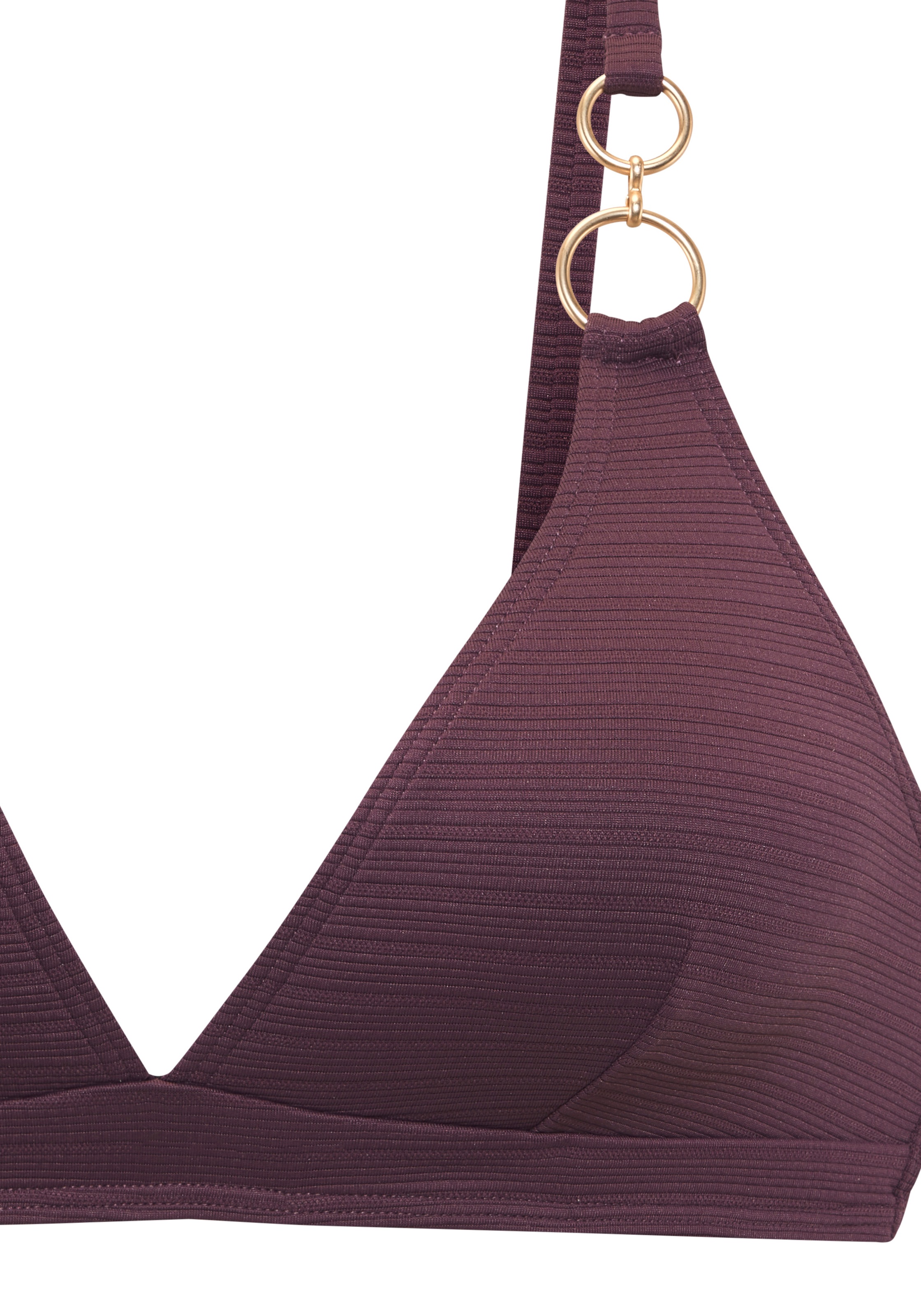 Thumbnail - Sunseeker Triangel-Bikini-Top "Arley" mit goldfarbenen Zierringen