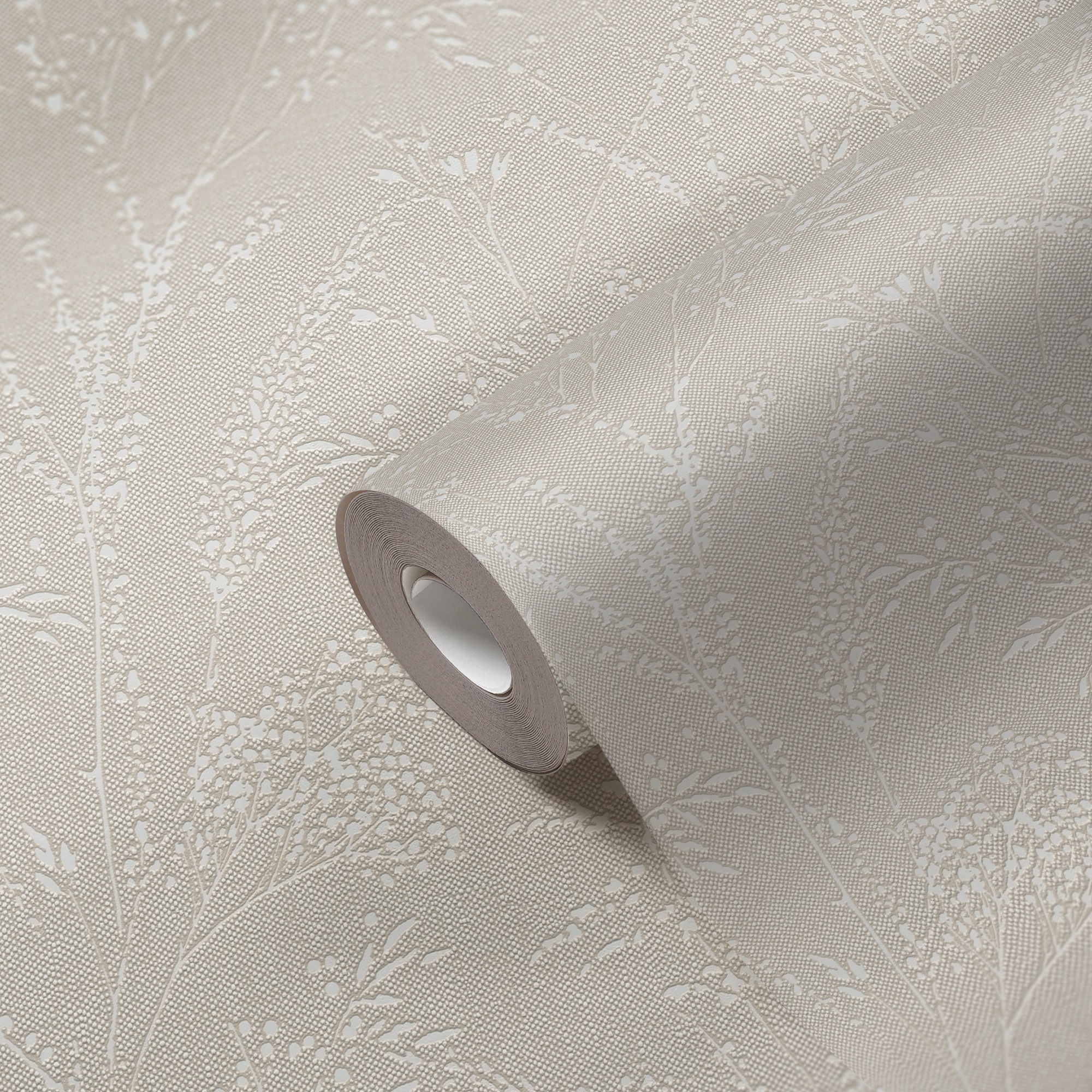 A.S. Création Vliestapete »Pure Elegance Tapete mit Ästen Mustertapete Floral Blumen«, schimmernd, Vliestapete Blumentapete für Schlafzimmer Küche Wohnzimmer Äste Design