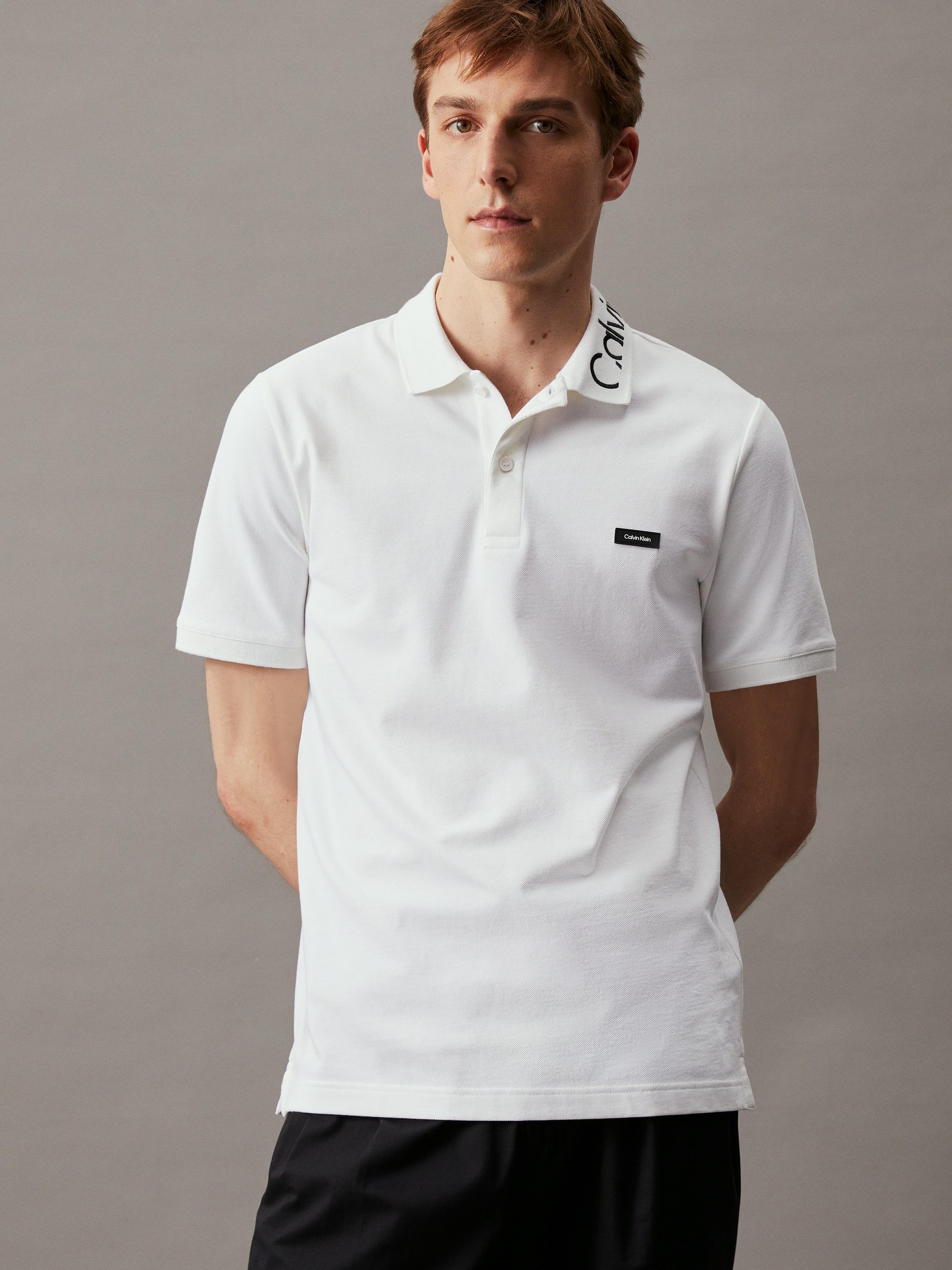 Calvin Klein Poloshirt "STRETCH PIQUE EMBROID LOGO POLO" günstig online kaufen