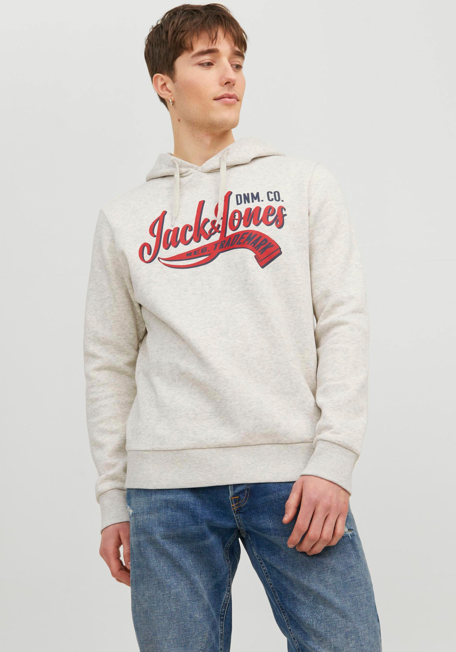 Jack & Jones Kapuzensweatshirt "JJELOGO SWEAT HOOD 2 COL 23/24 NOOS"