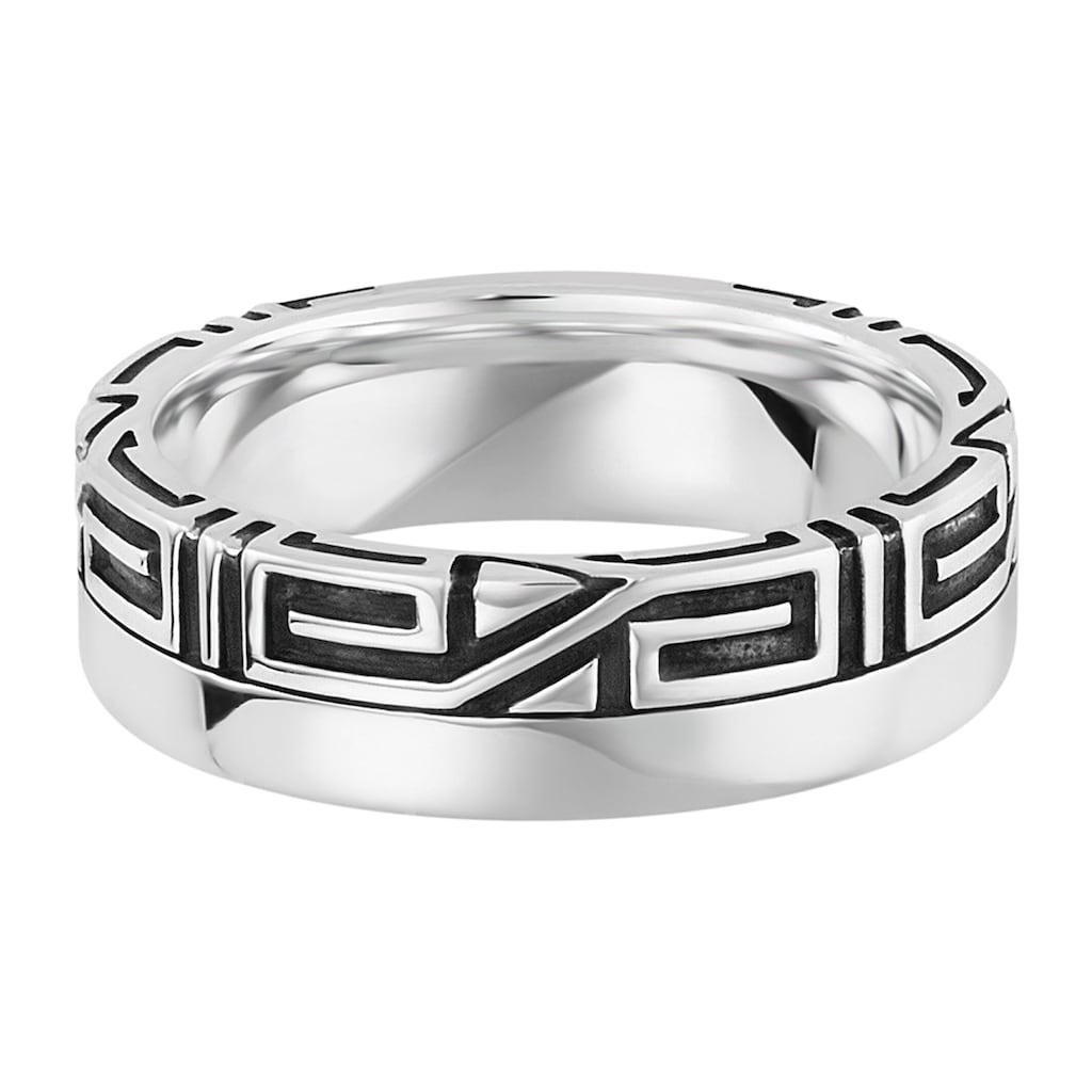 CAÏ Fingerring »925/- Sterling Silber rhodiniert Ornament«