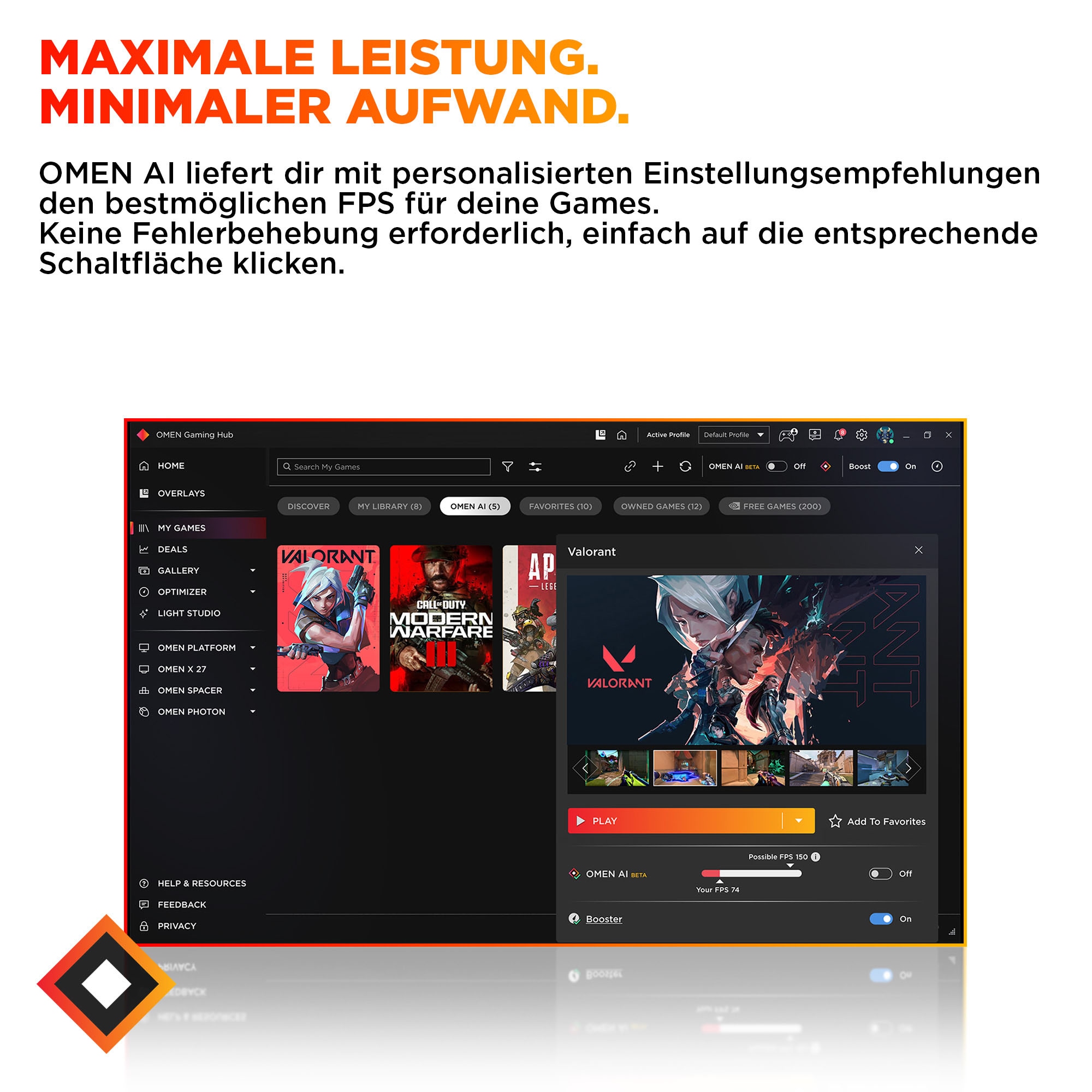 HP Gaming-PC »OMEN 16L TG03-0286ng«