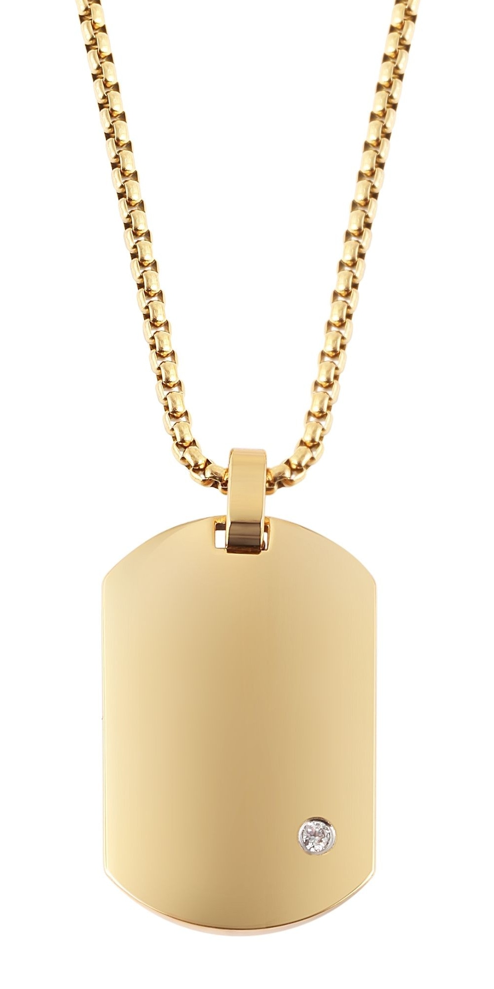 Adelia´s Kette ohne Anhänger »Damen Halskette aus Edelstahl mit Strass Steinchen 61 cm« Perfekt als Geschenk für besondere Menschen