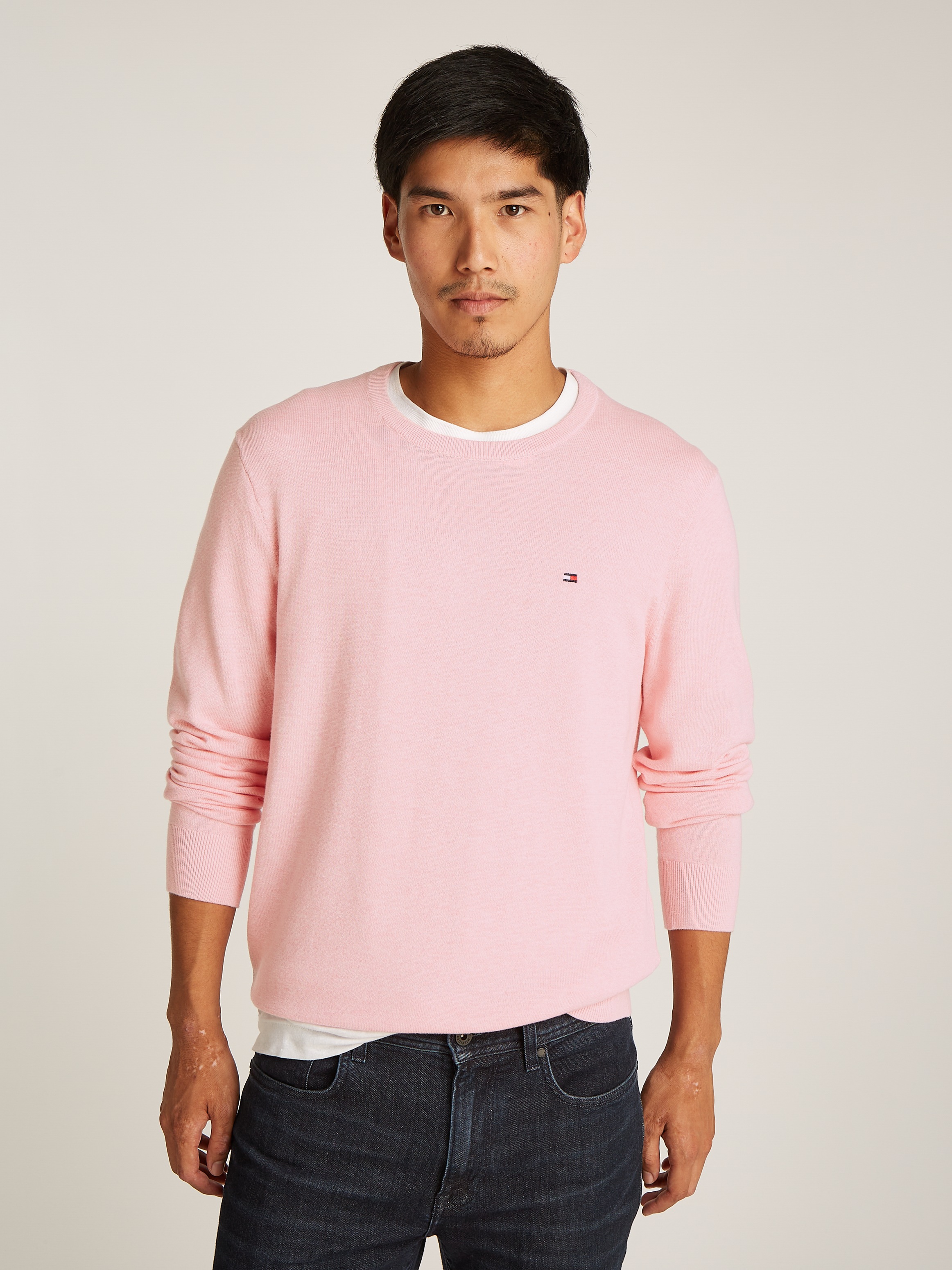 Tommy Hilfiger Rundhalspullover »ESSENTIAL COTTON CREW NECK«