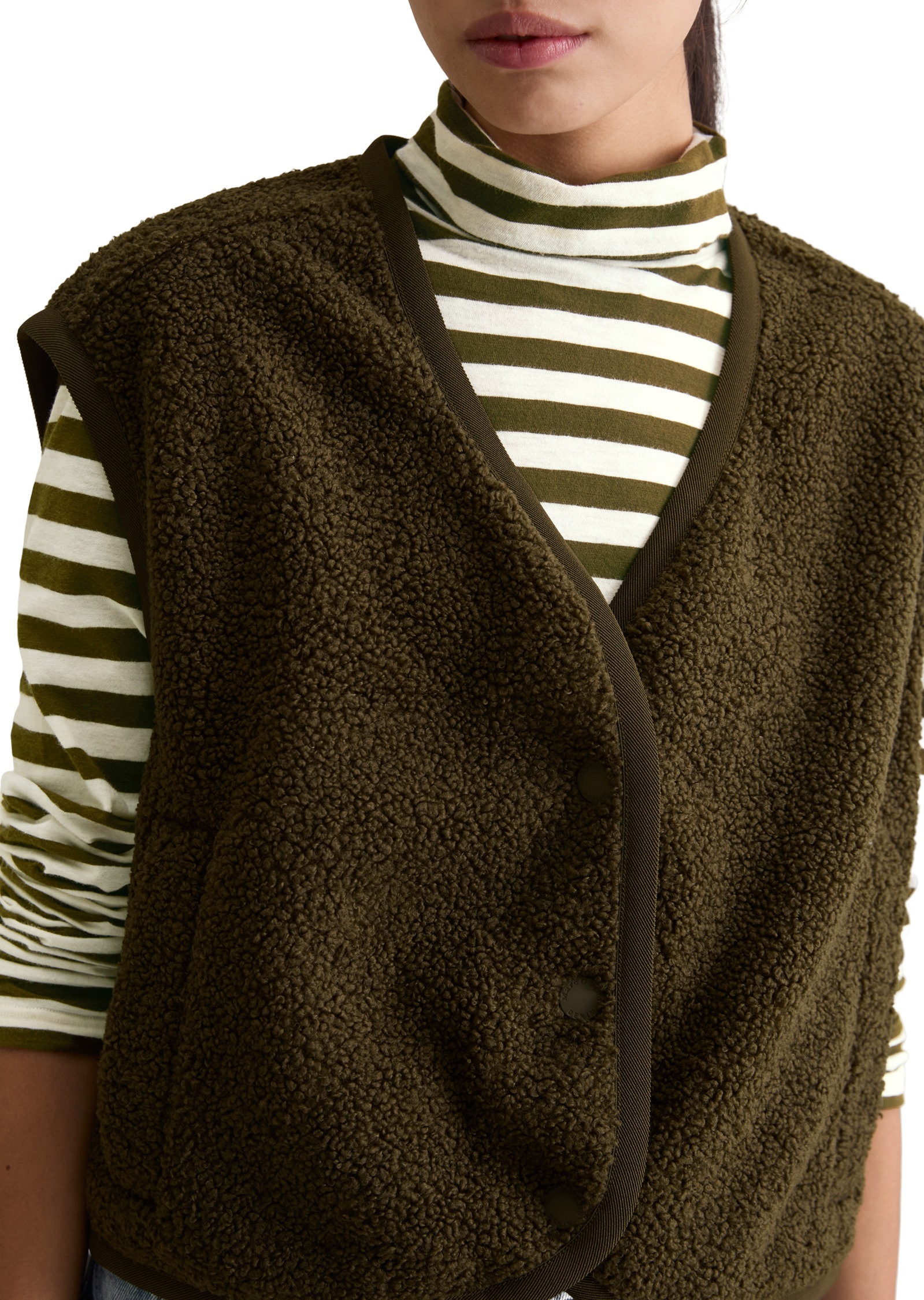 Marc O'Polo DENIM Sweatweste »aus recyceltem Polyester«